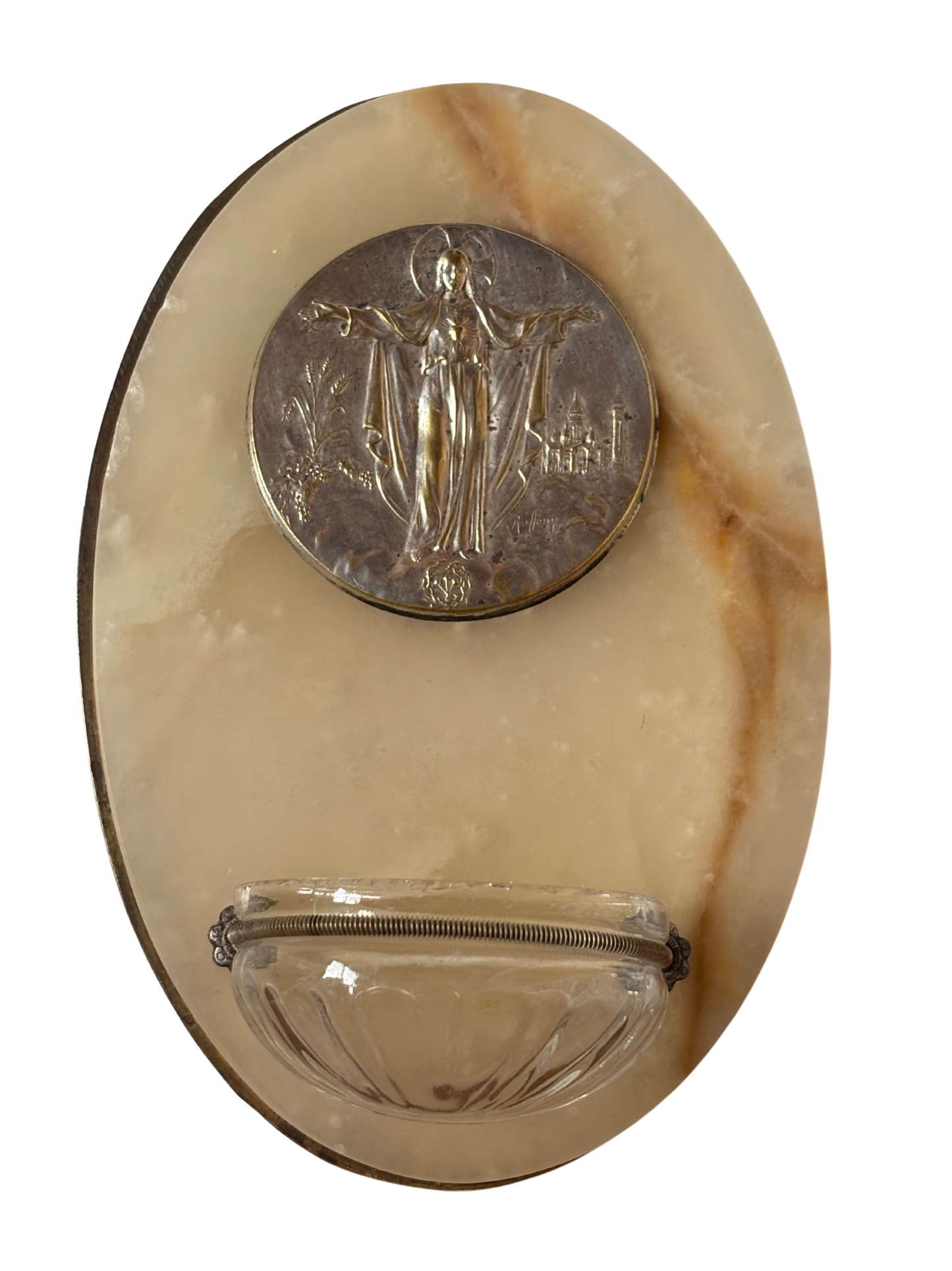 French Marble Holy Water Font