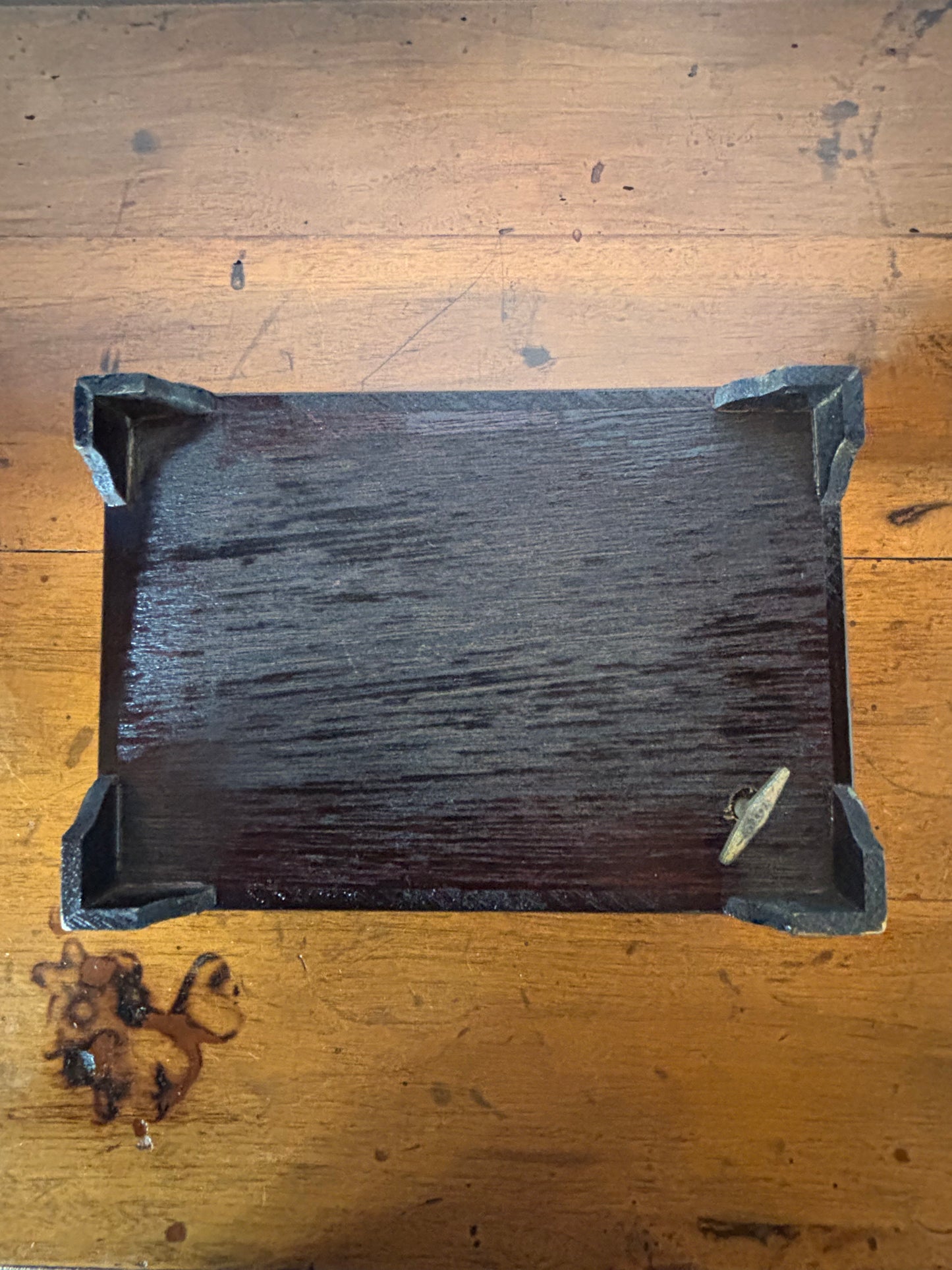 Carillon vintage in legno decorato – funzionante con chiave