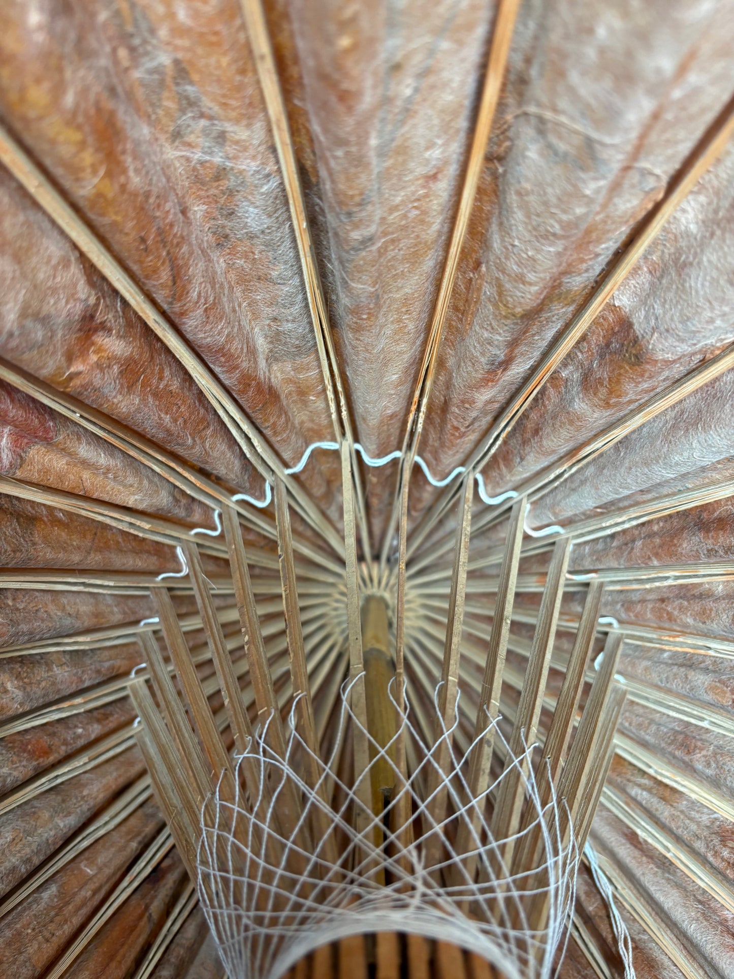 Ombrello parasole in carta dipinta
