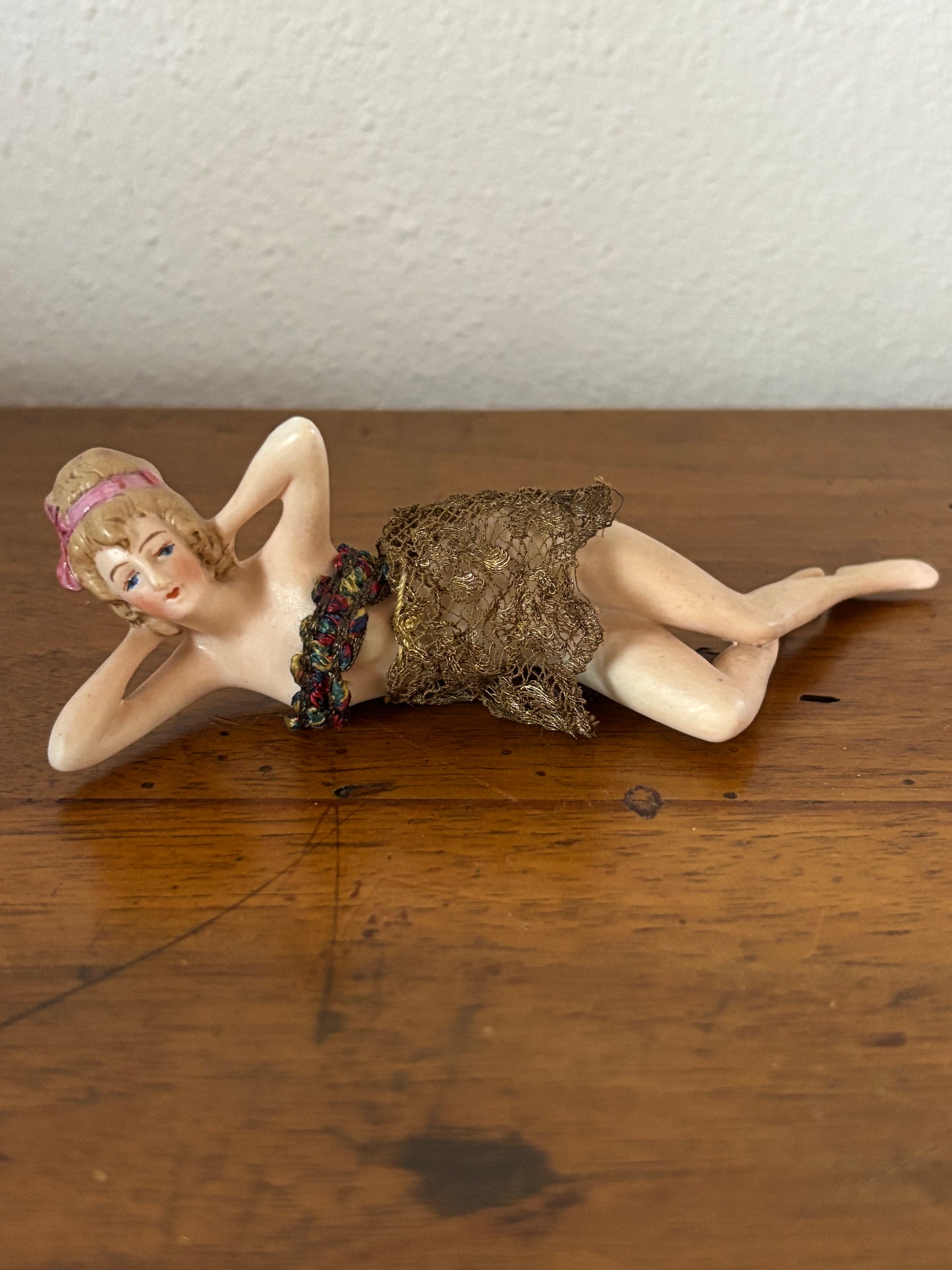 Vintage Bisque Porcelain – Reclining Bather