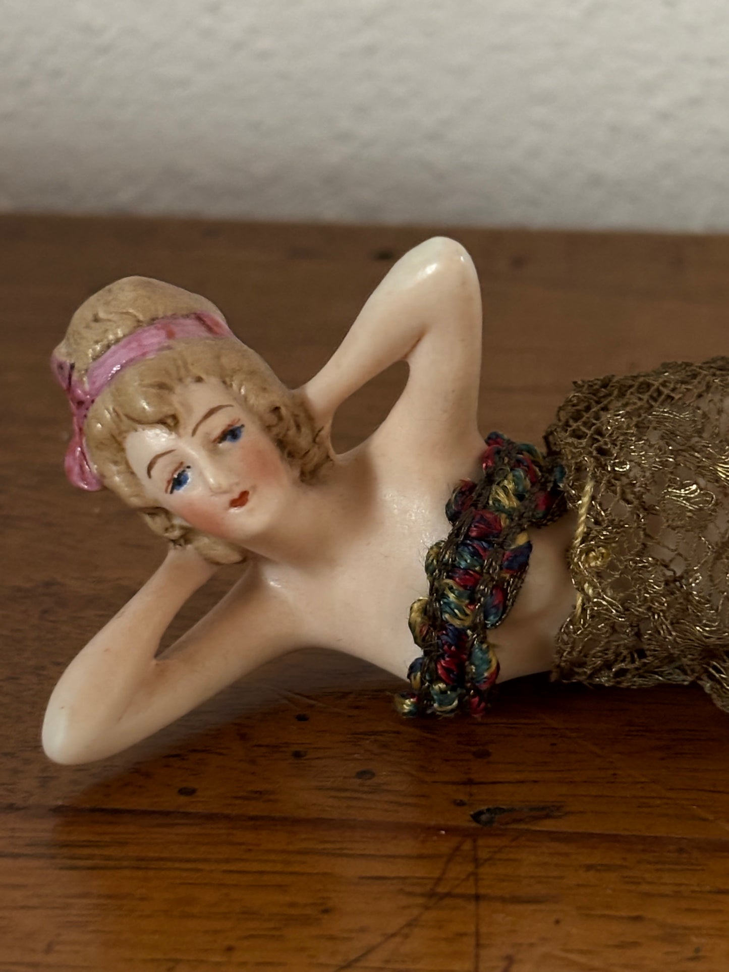 Vintage Bisque Porcelain – Reclining Bather