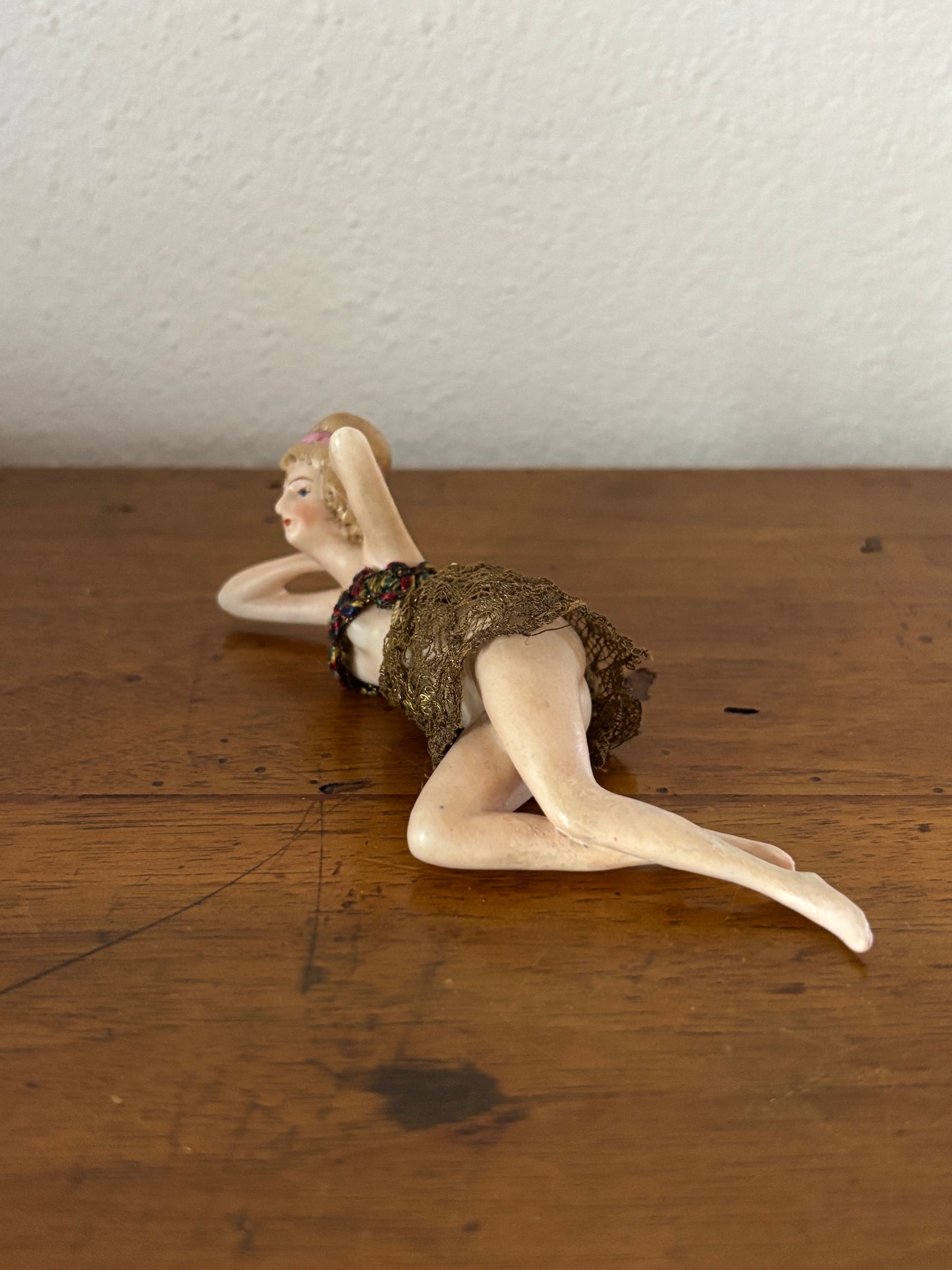Vintage Bisque Porcelain – Reclining Bather