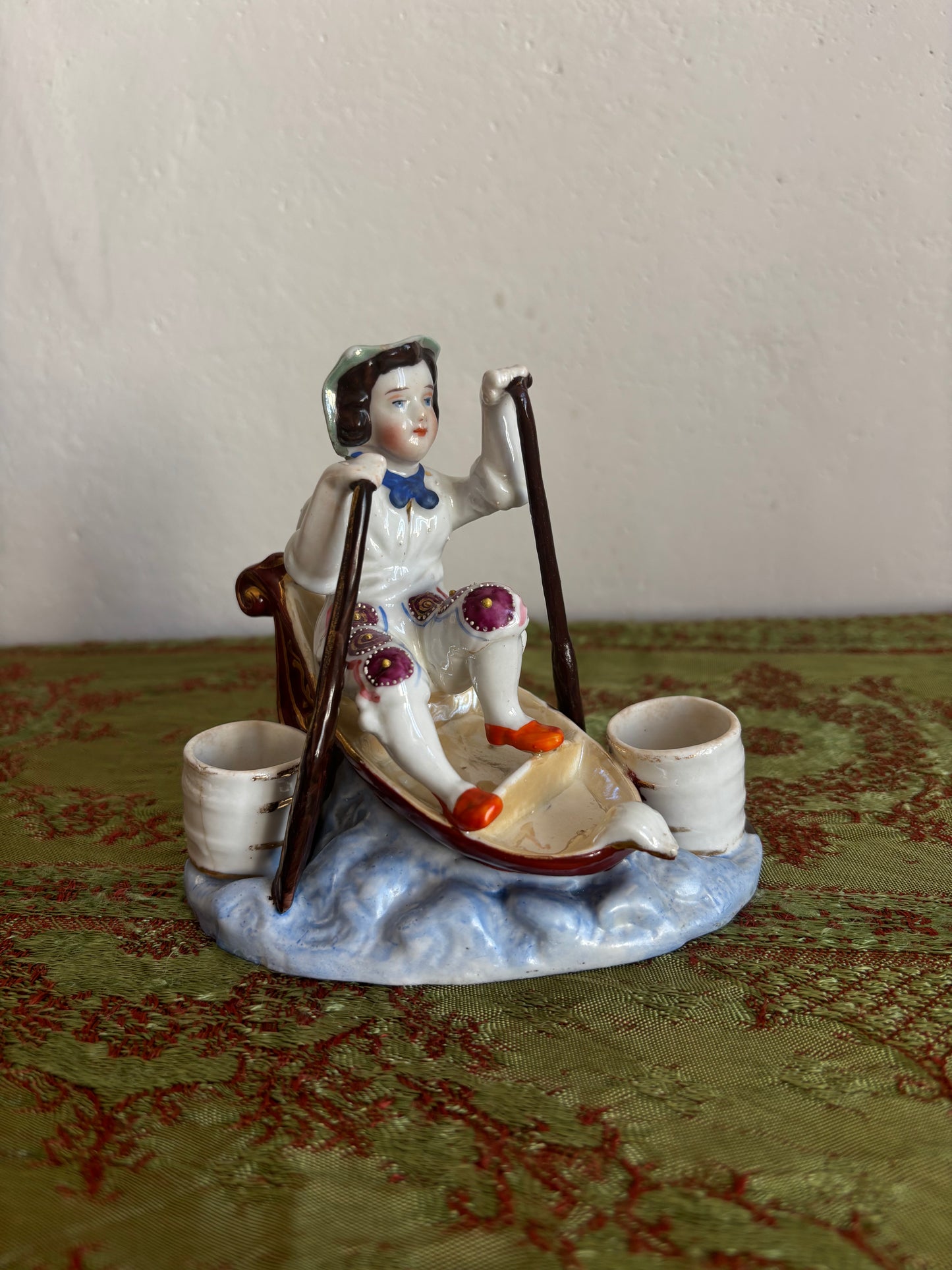Calamaio in ceramica stile Vecchia Parigi