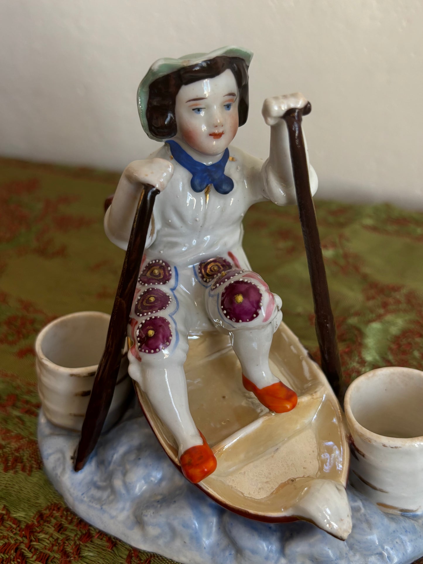 Calamaio in ceramica stile Vecchia Parigi