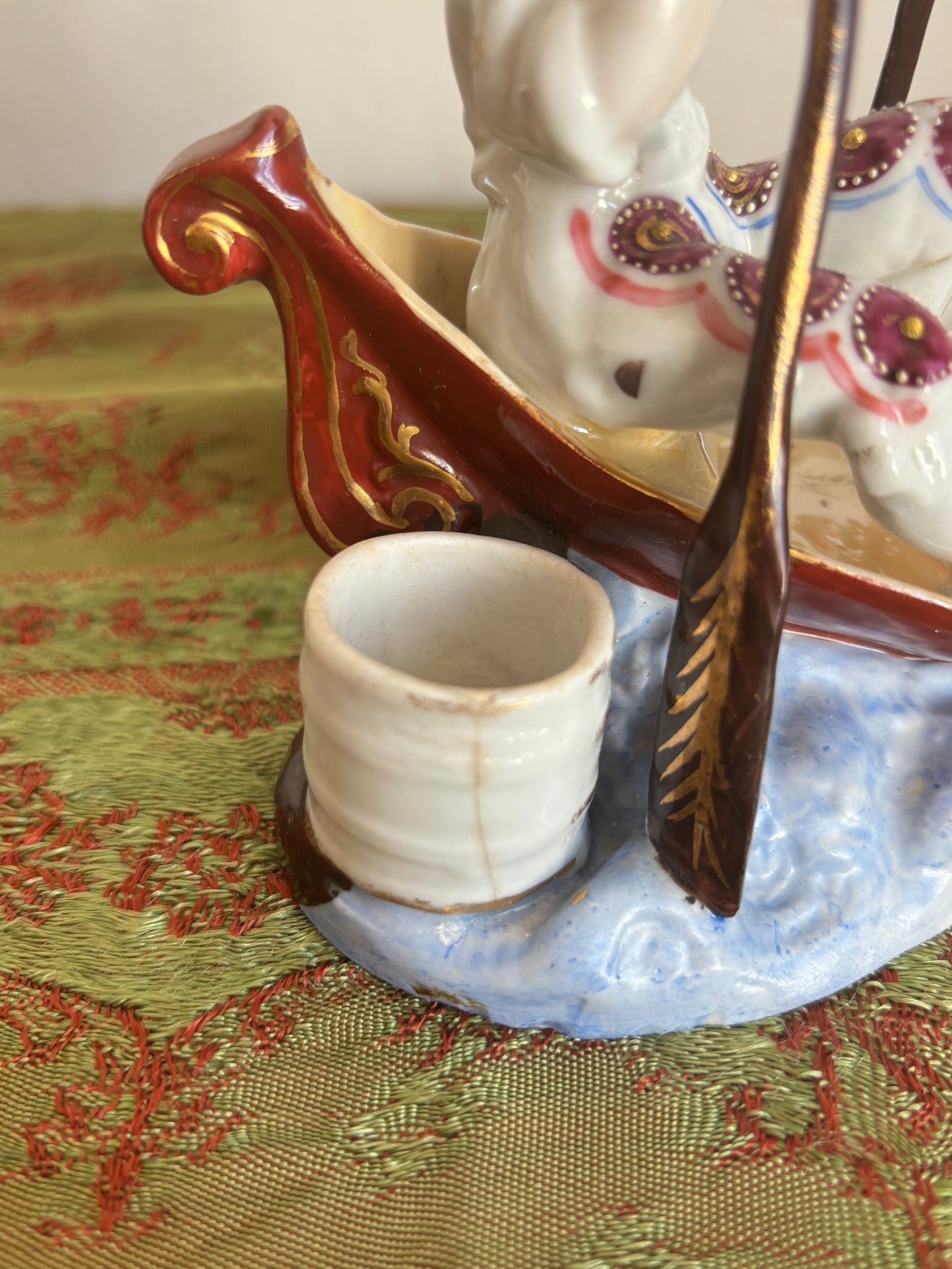 Calamaio in ceramica stile Vecchia Parigi