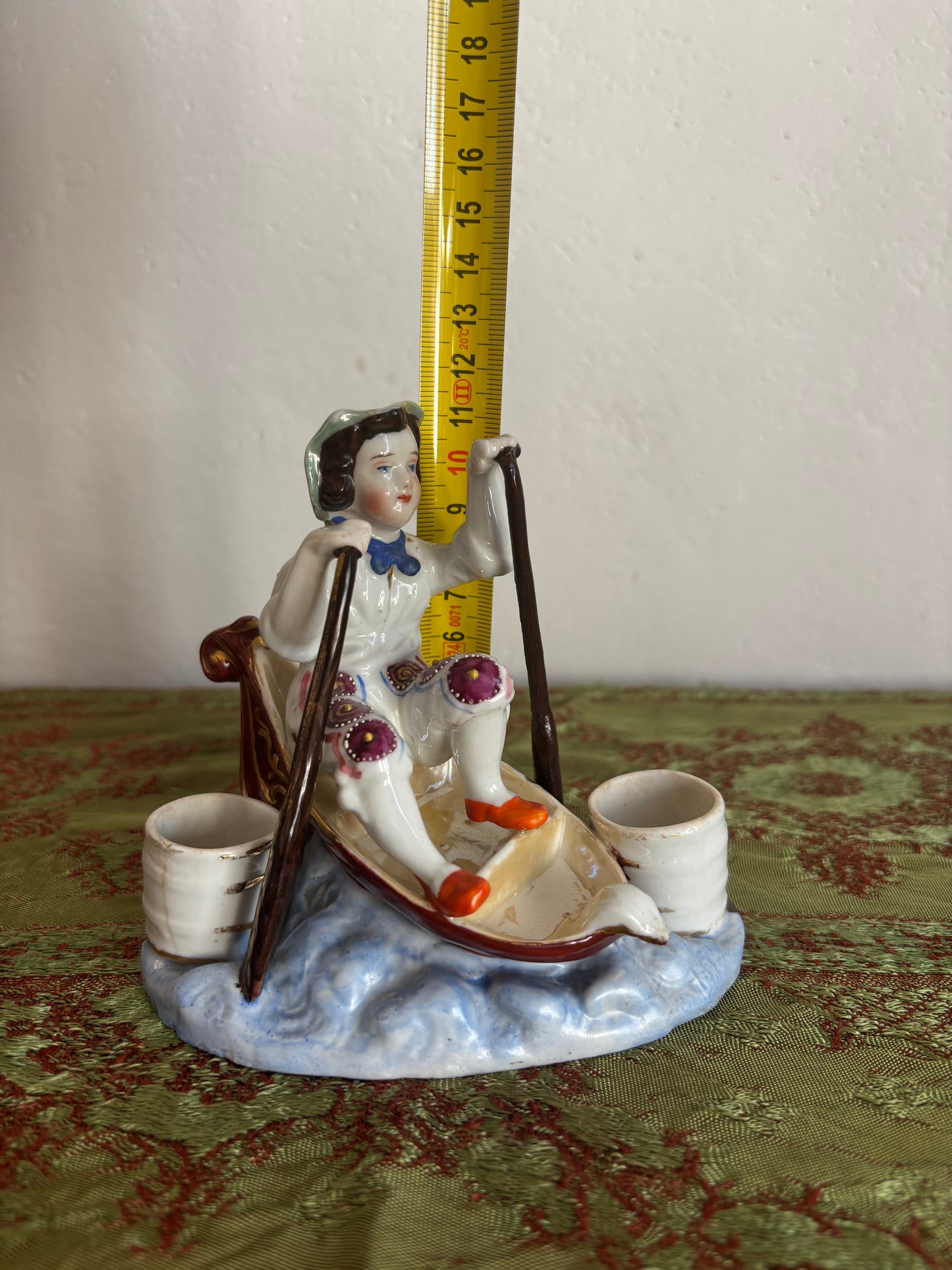 Calamaio in ceramica stile Vecchia Parigi