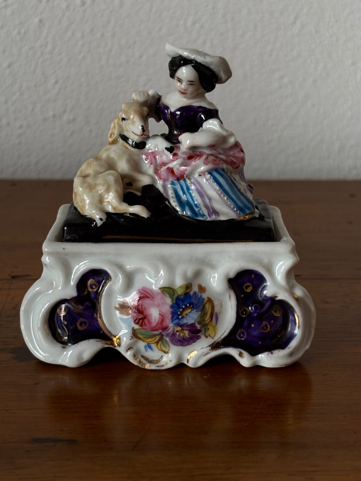 Piccolo calamaio in ceramica del '900 – Eleganza classica e fascino d’epoca