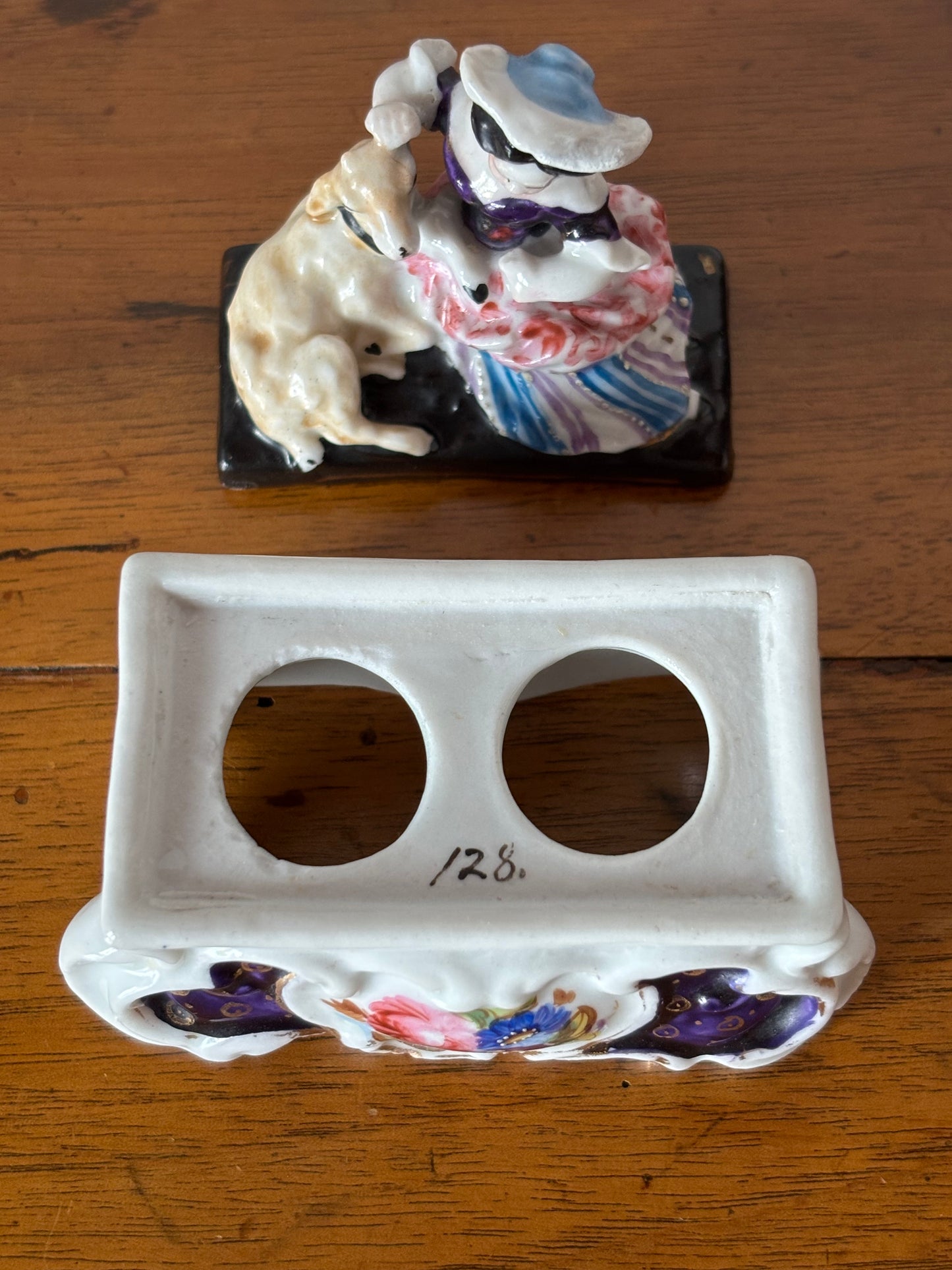 Piccolo calamaio in ceramica del '900 – Eleganza classica e fascino d’epoca