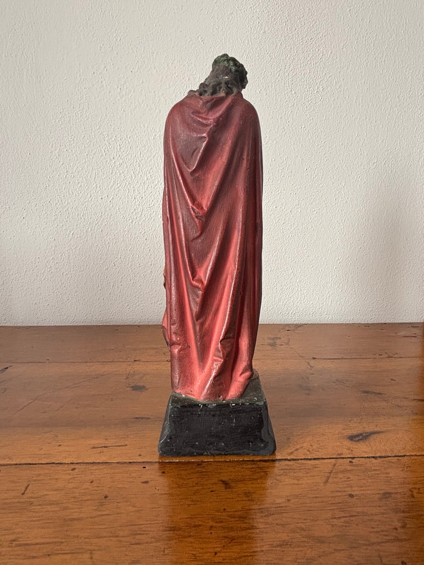 Statuetta di Gesù in gesso dipinta del XX secolo