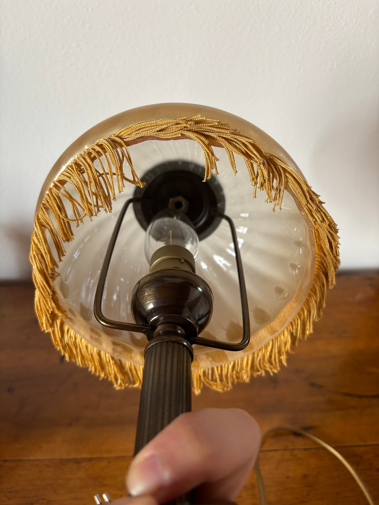 Lampada in ottone vintage