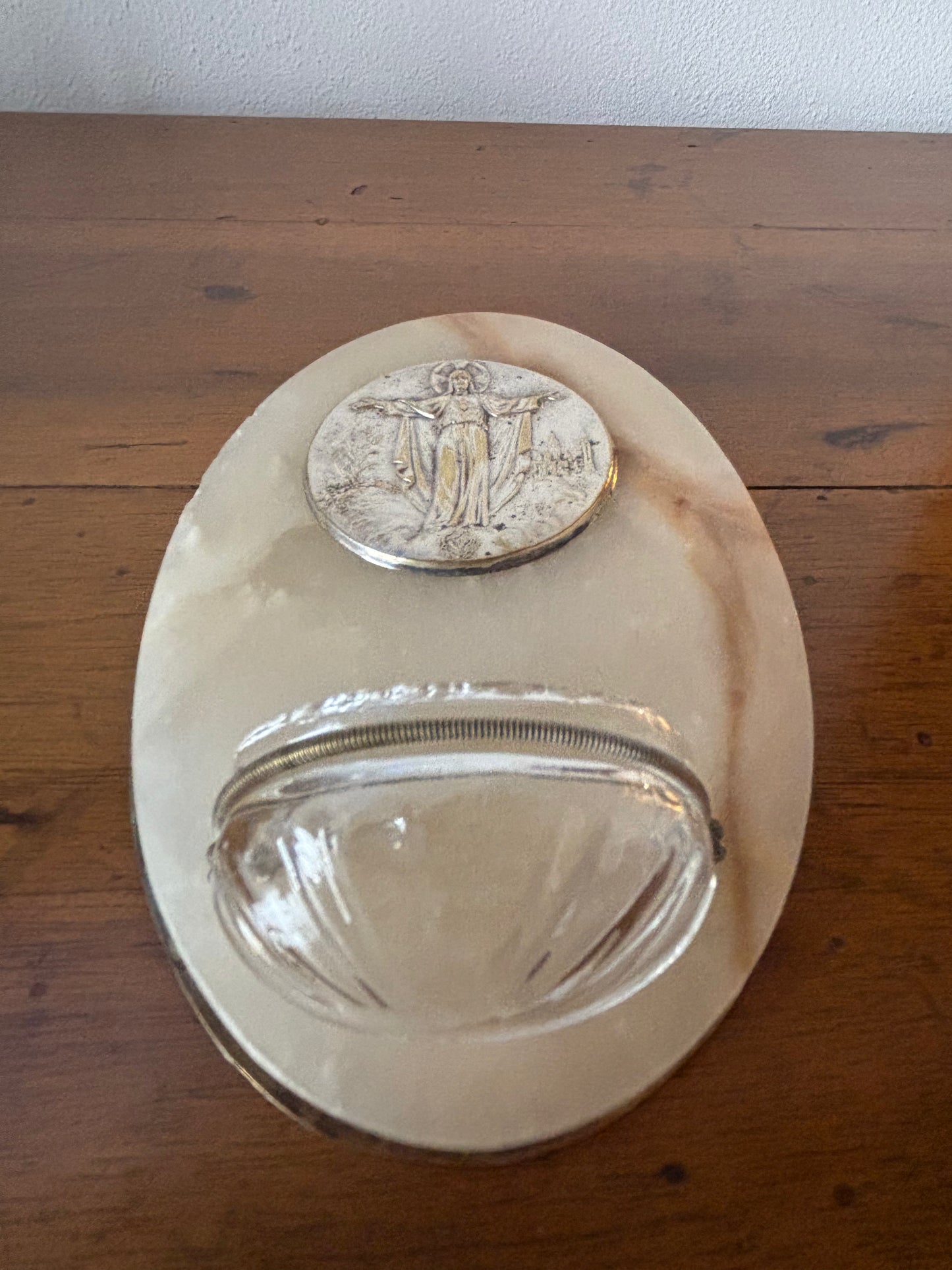 French Marble Holy Water Font