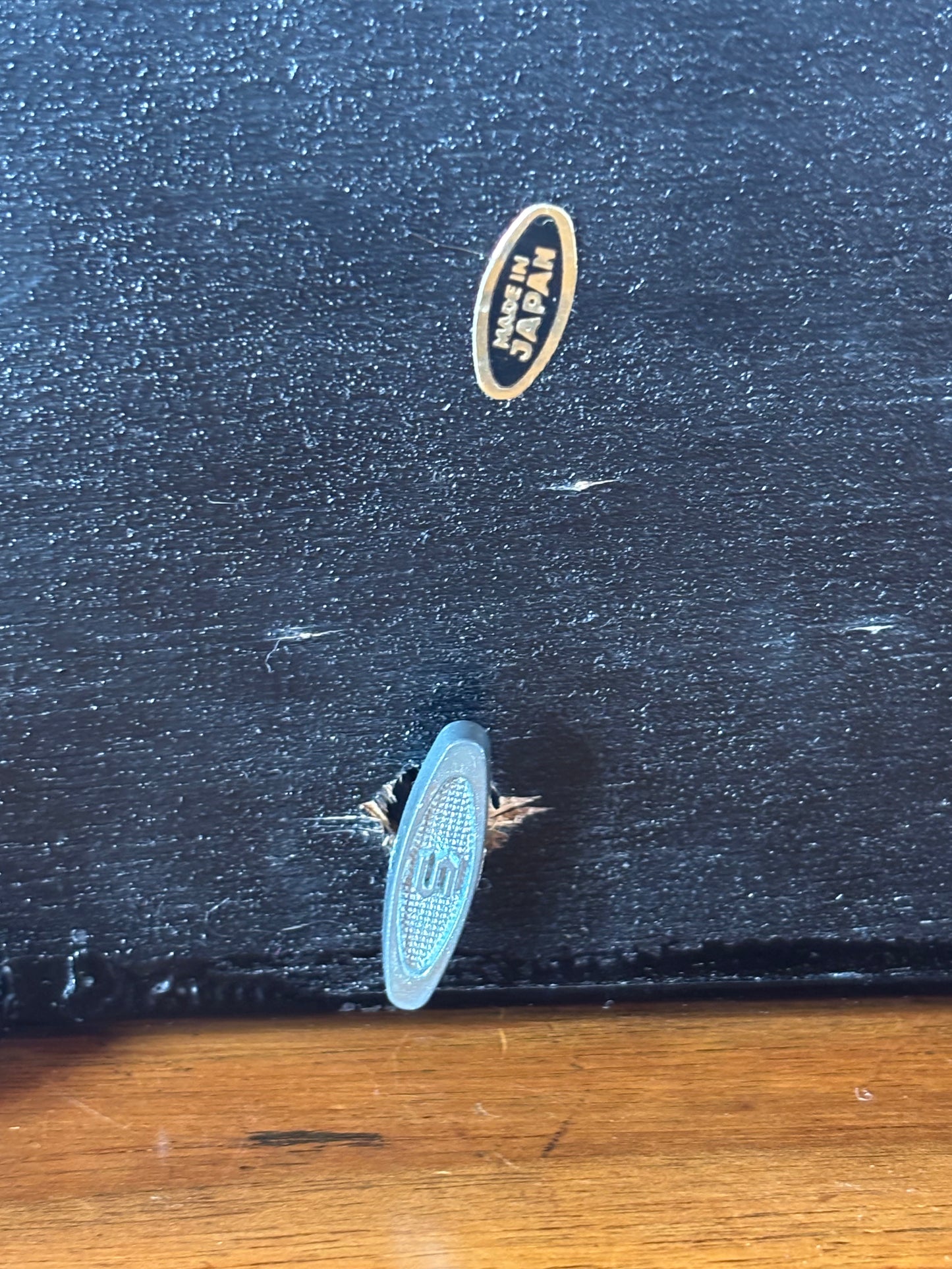 Vintage Japanese Black Lacquer Music Box