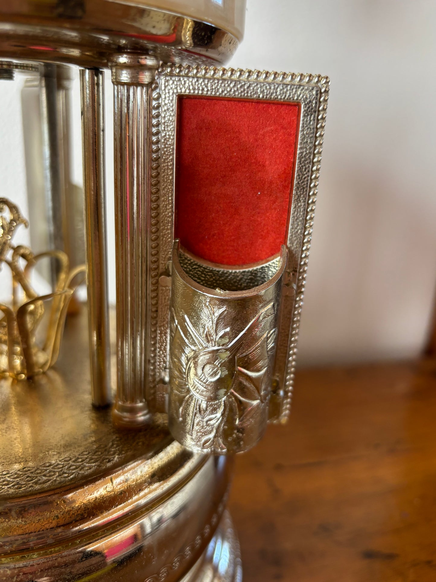 Portasigarette Carillon Musicale con Orologio Vintage Anni '60-'70