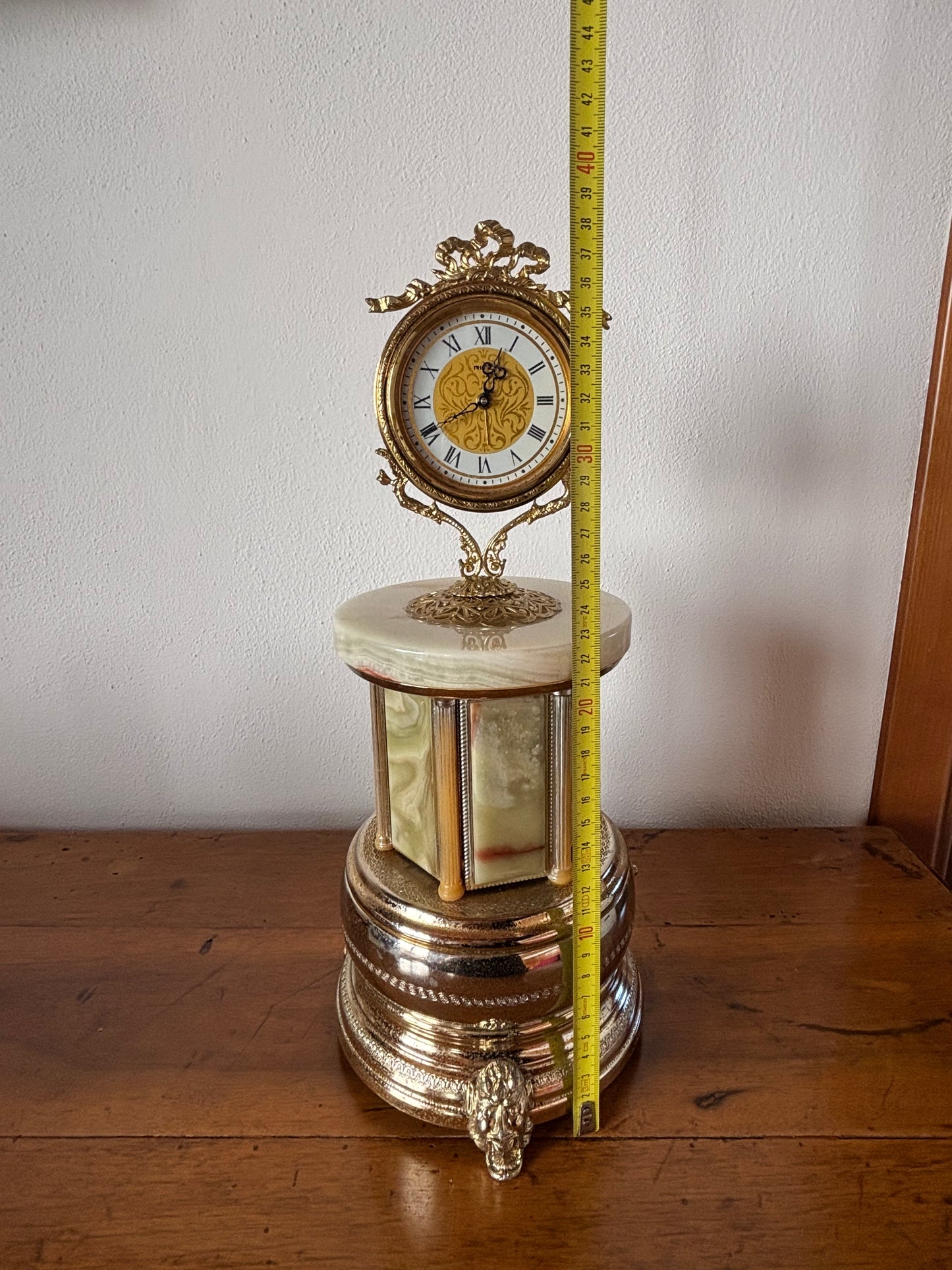 Portasigarette Carillon Musicale con Orologio Vintage Anni '60-'70