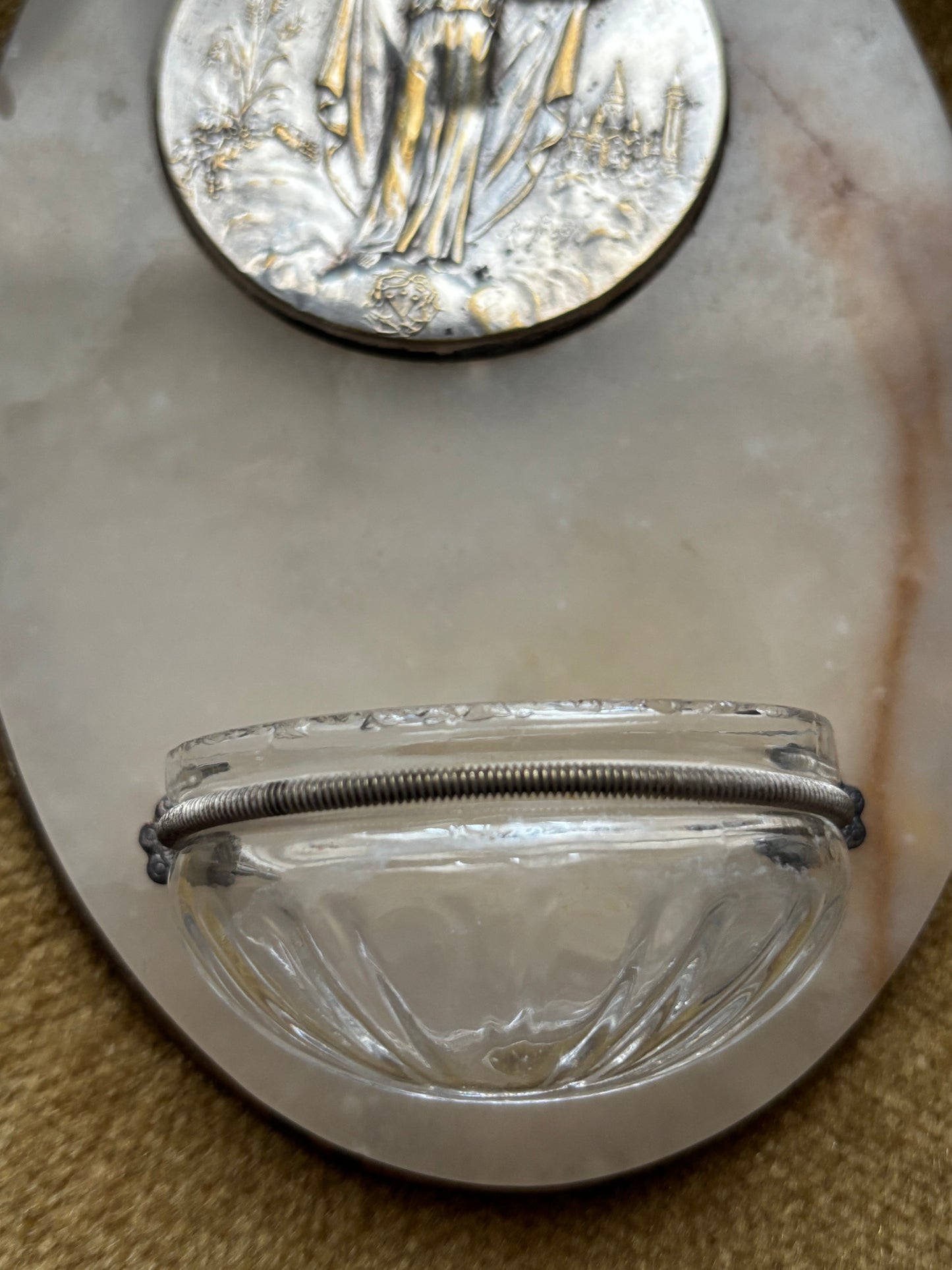 French Marble Holy Water Font