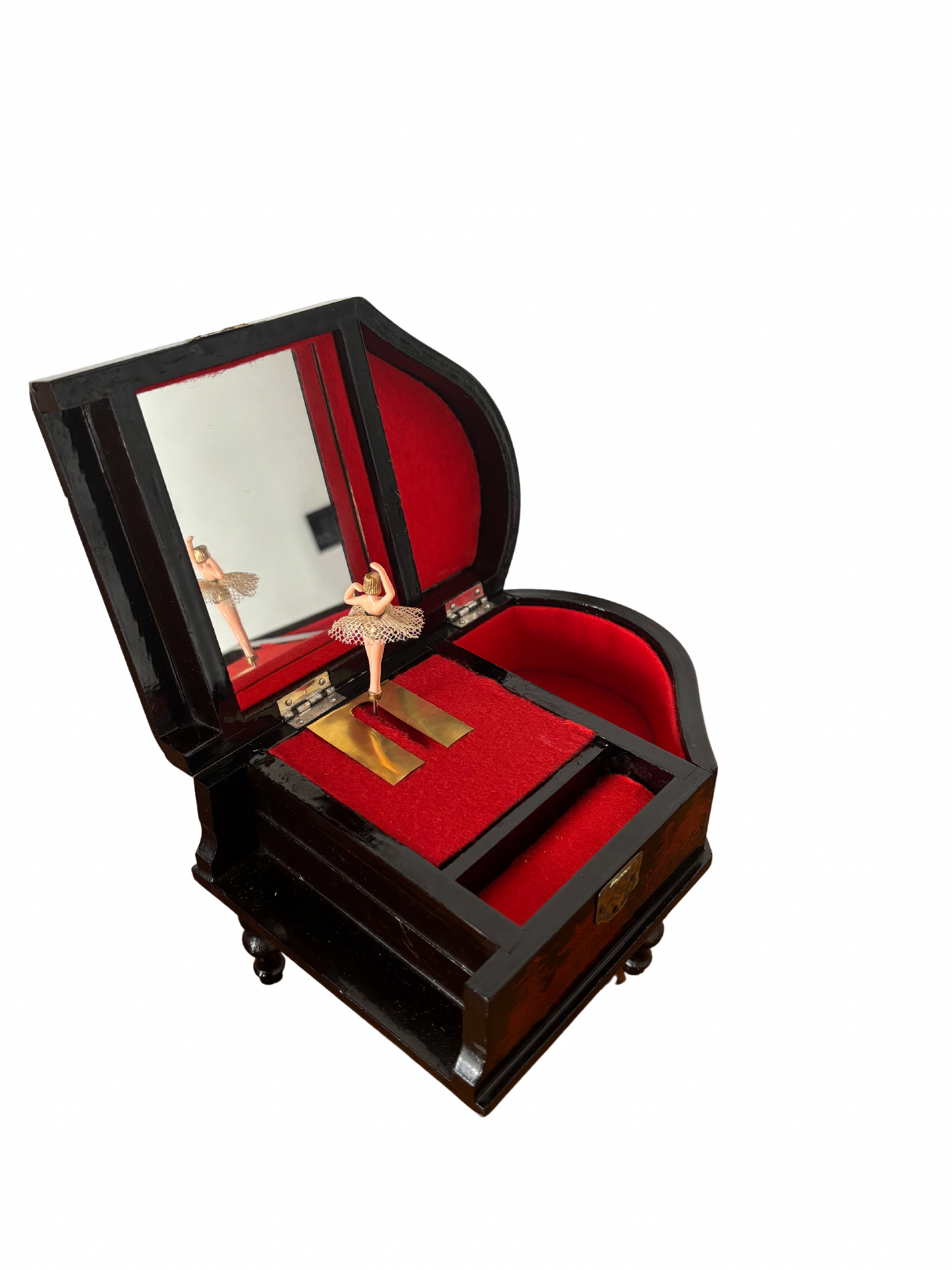 Carillon giapponese vintage a forma di pianoforte – Eleganza orientale e romanticismo d’epoca