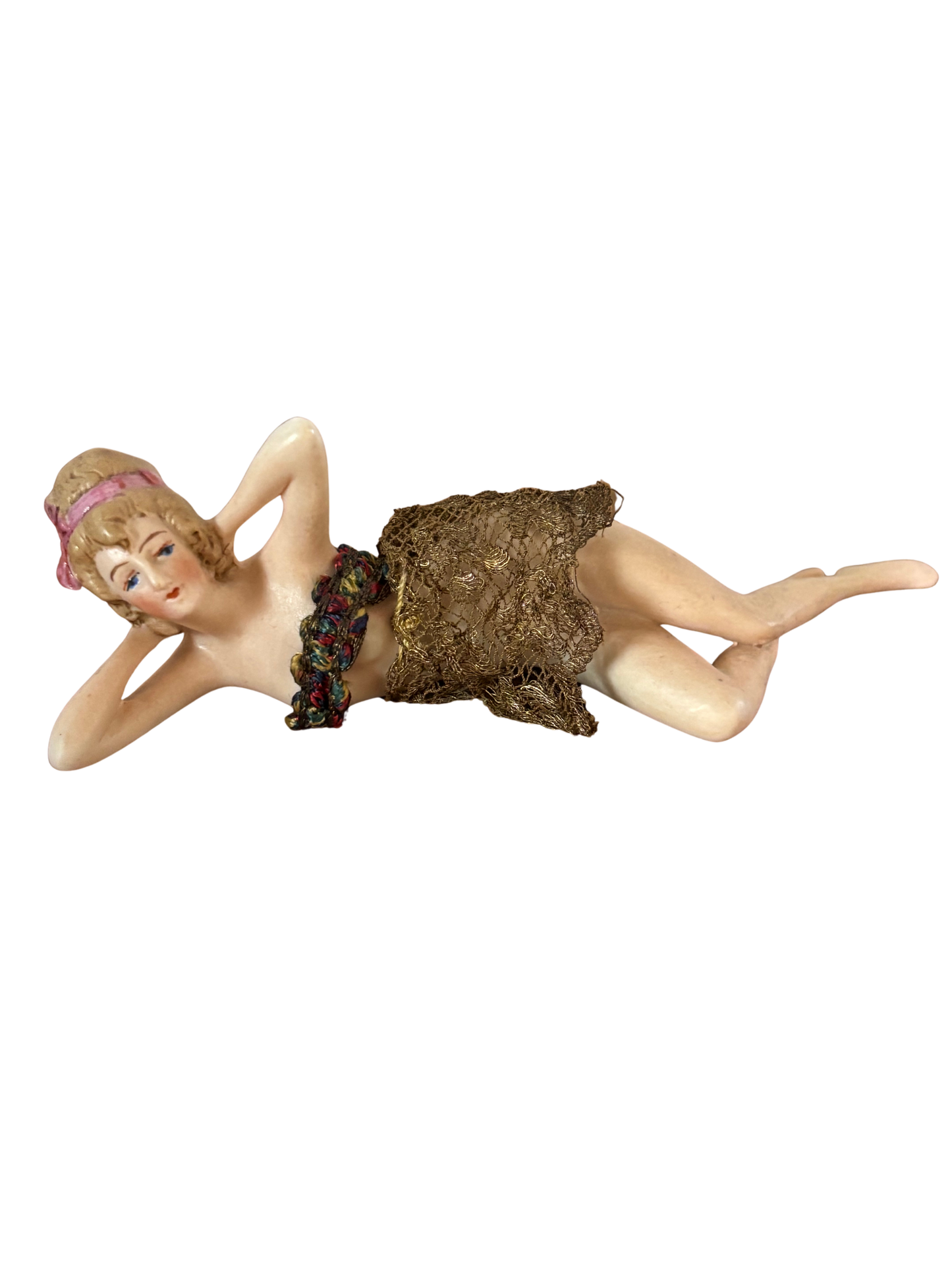 Vintage Bisque Porcelain – Reclining Bather