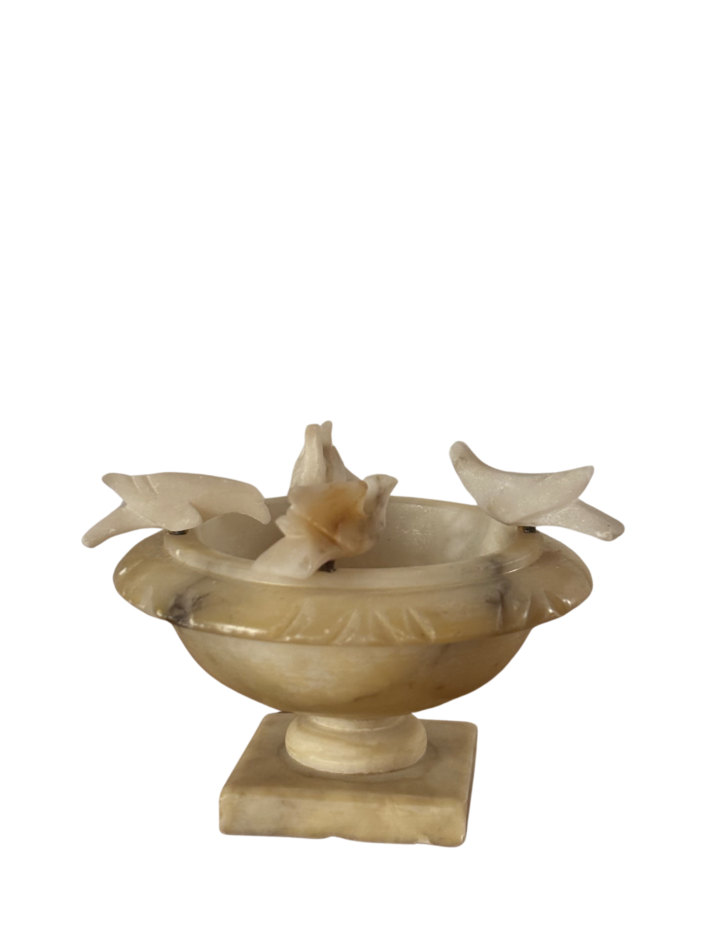 Miniatura fontana in alabastro vintage