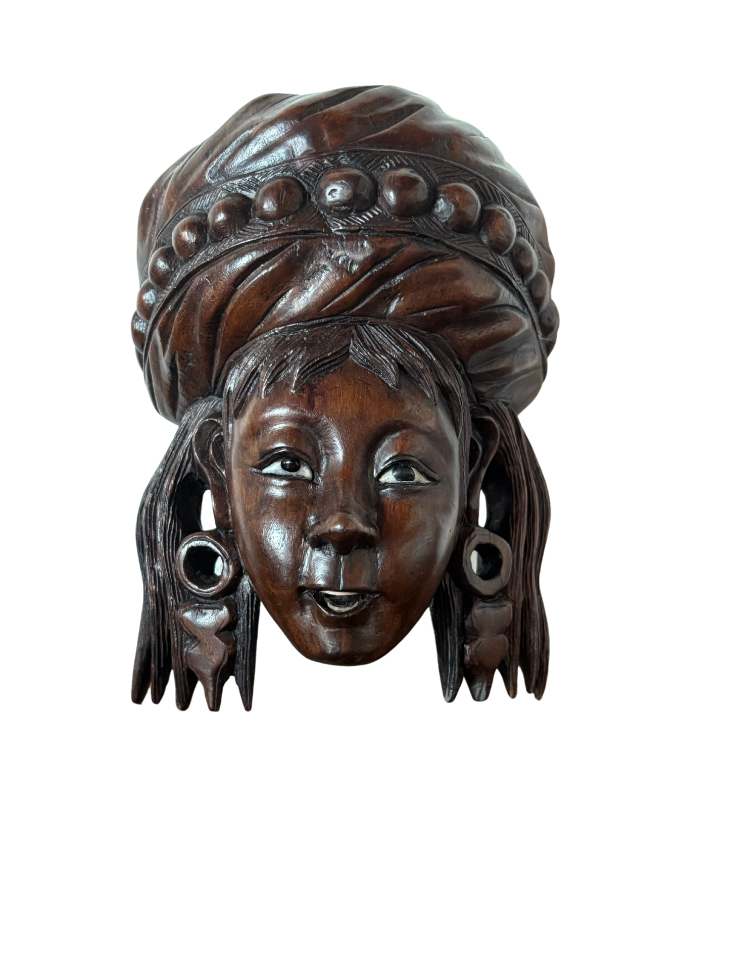 Maschera cinese vintage- Artigianato Tradizionale Restaurato