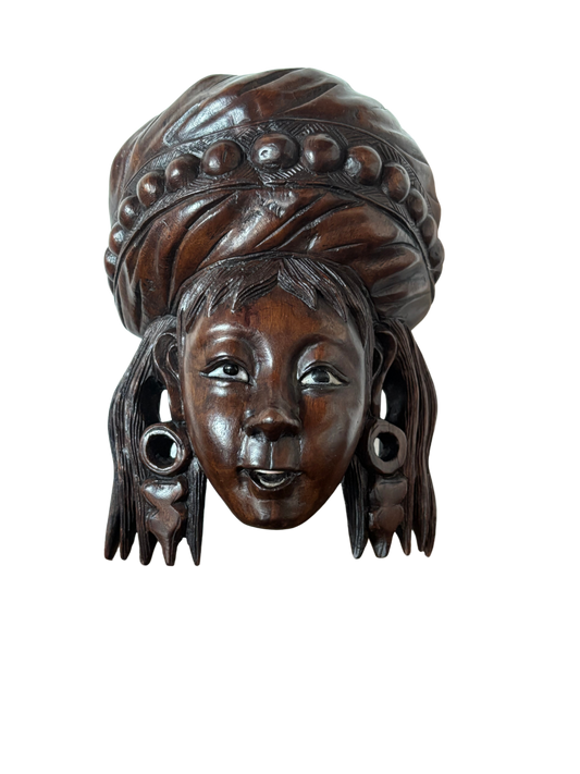Maschera cinese vintage- Artigianato Tradizionale Restaurato