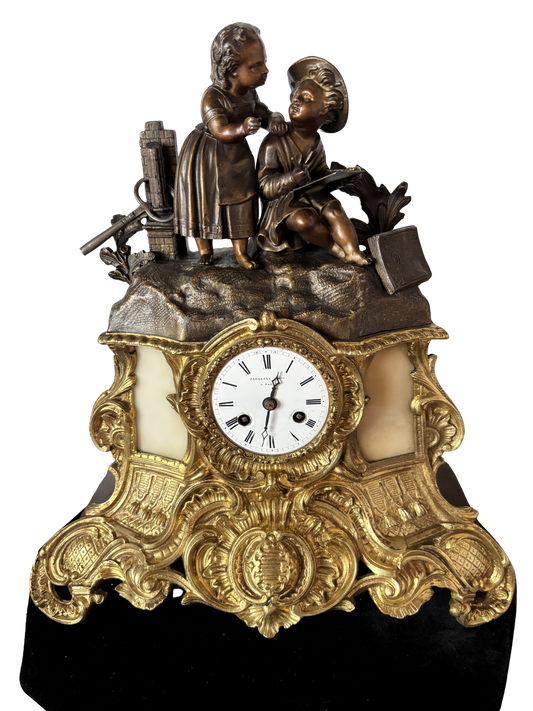 Orologio parigino a pendolo da camino
