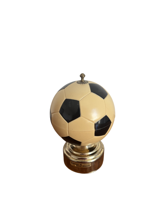 Portasigarette a forma di pallone con carillon funzionante
