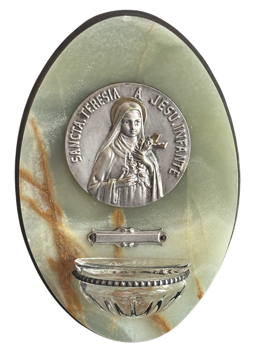 Acquasantiera vintage in pietra naturale