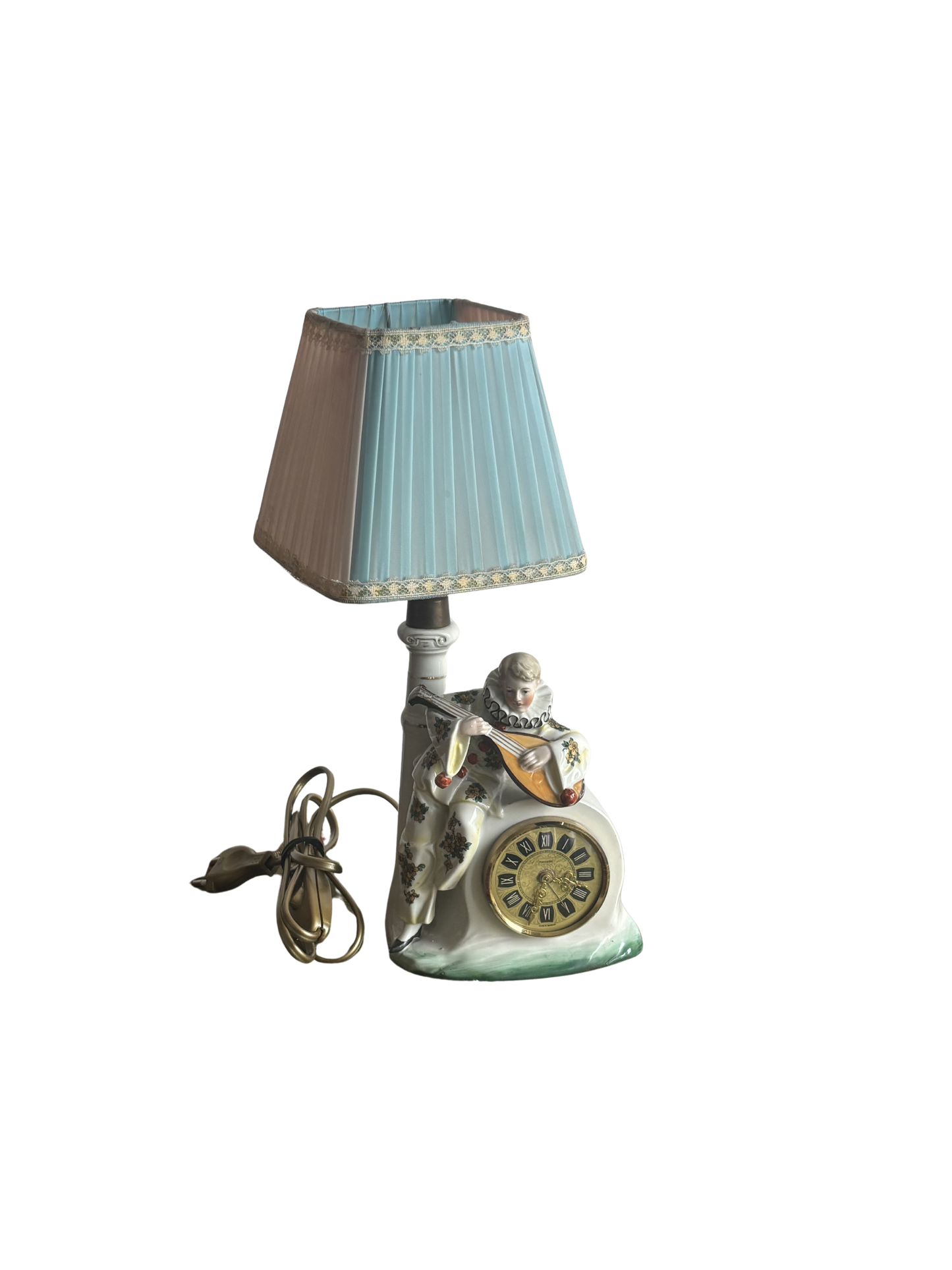 Lampada da Tavolo con Orologio a Carica