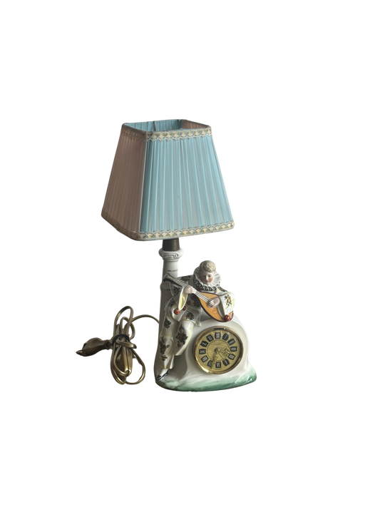 Lampada da Tavolo con Orologio a Carica