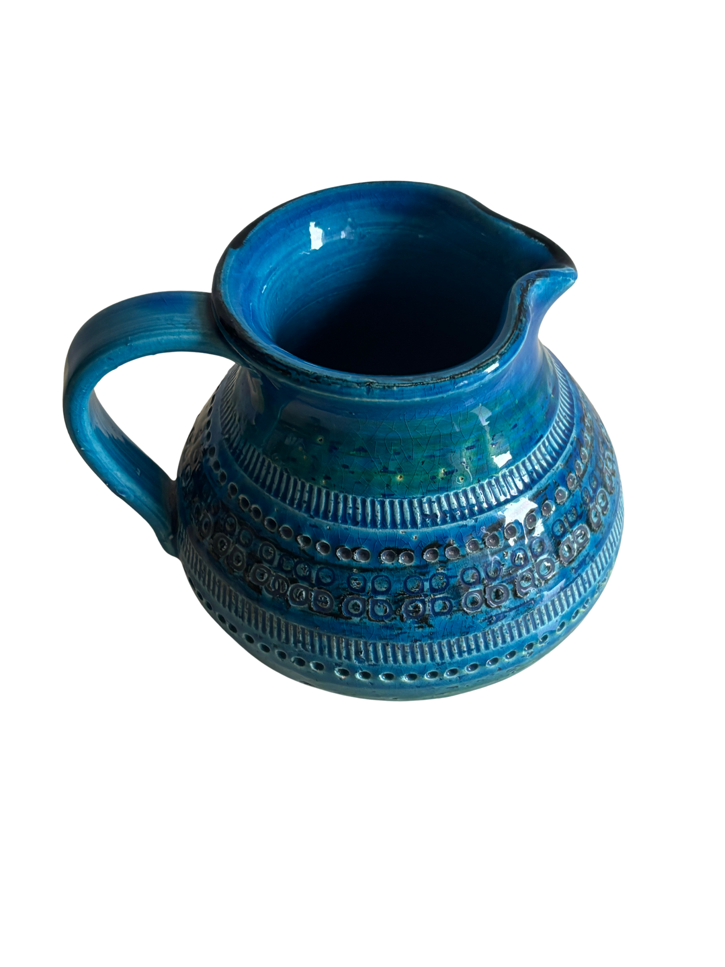 Brocca Rimini Blu Bitossi design Aldo Londi – Ceramica artistica italiana anni ’50/’60