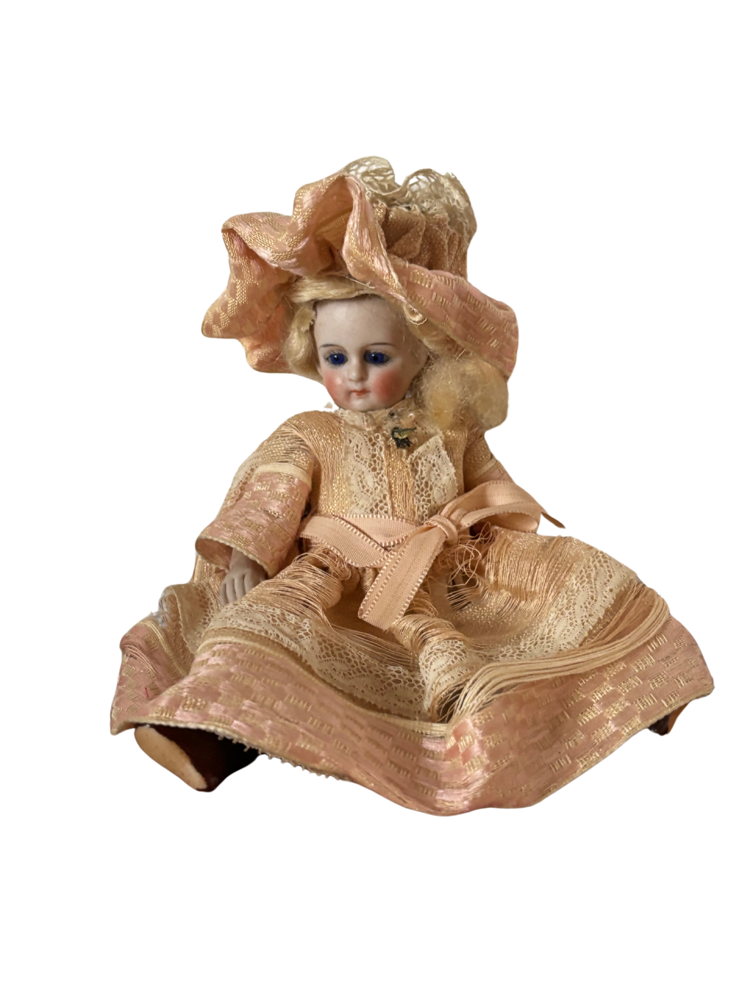 Piccola Bambola Antica in Ceramica – Eleganza d’Epoca e Fascino Vintage