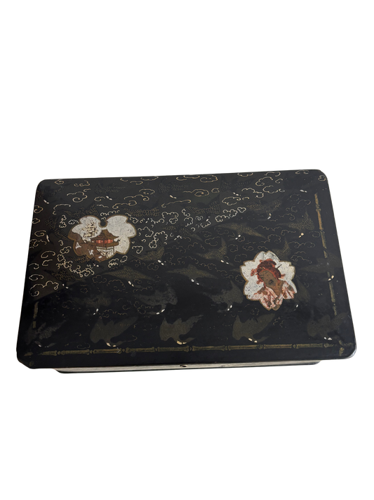 Japanese‑style Lacquered Document Box, Napoleon III Period (Second Half of the 19th Century)