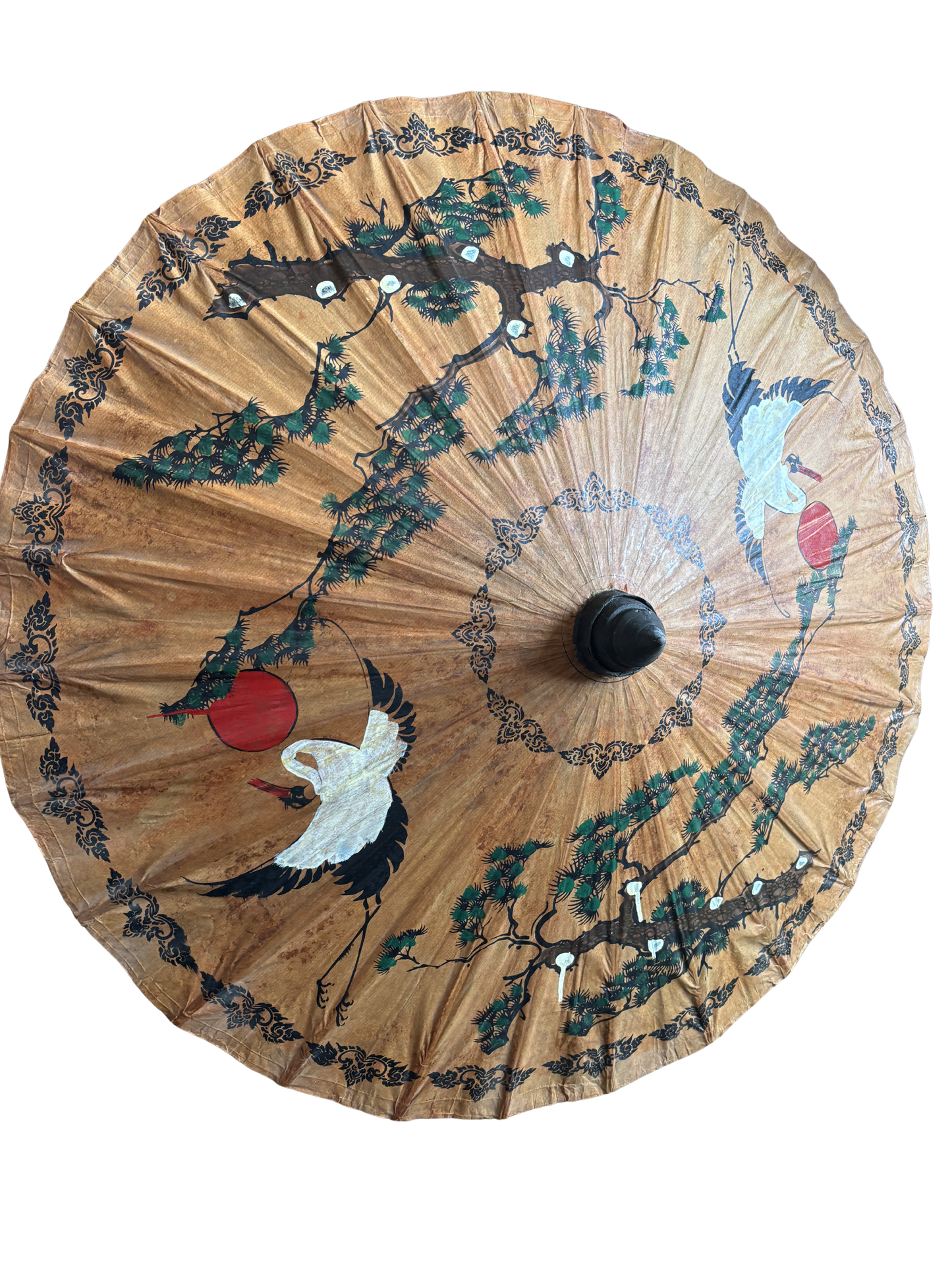 Ombrello parasole in carta dipinta
