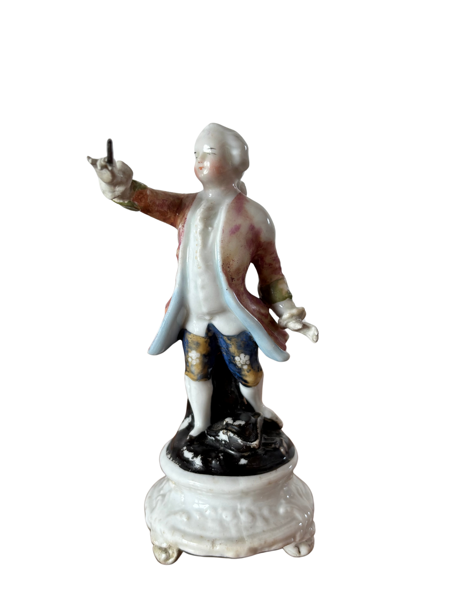 Antique Ceramic Feather Holder