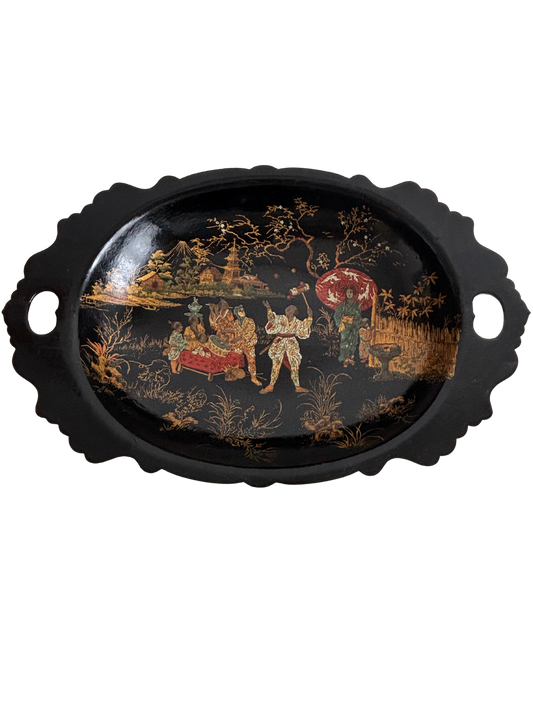Japanese‑Style Lacquered Tray, Napoléon III Period (Second Half of the 19th Century)