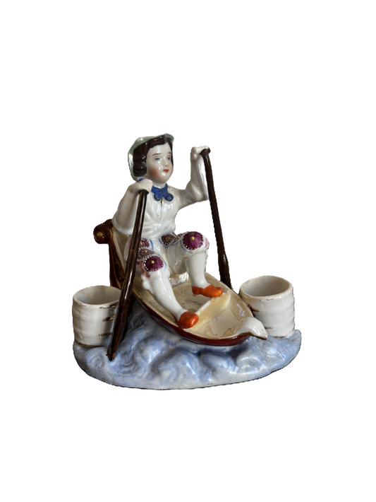 Calamaio in ceramica stile Vecchia Parigi