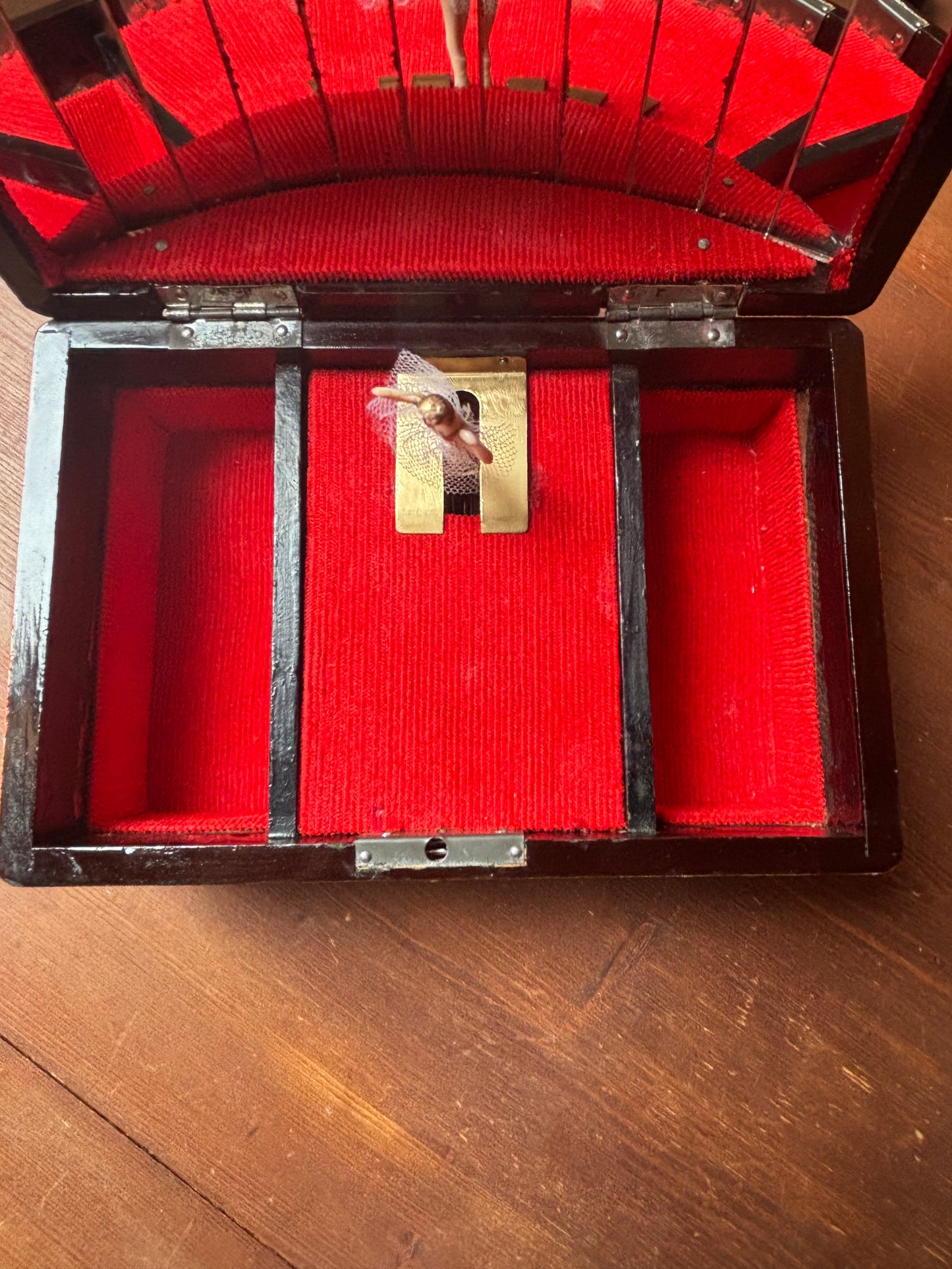 Portagioie bicolore con ballerina