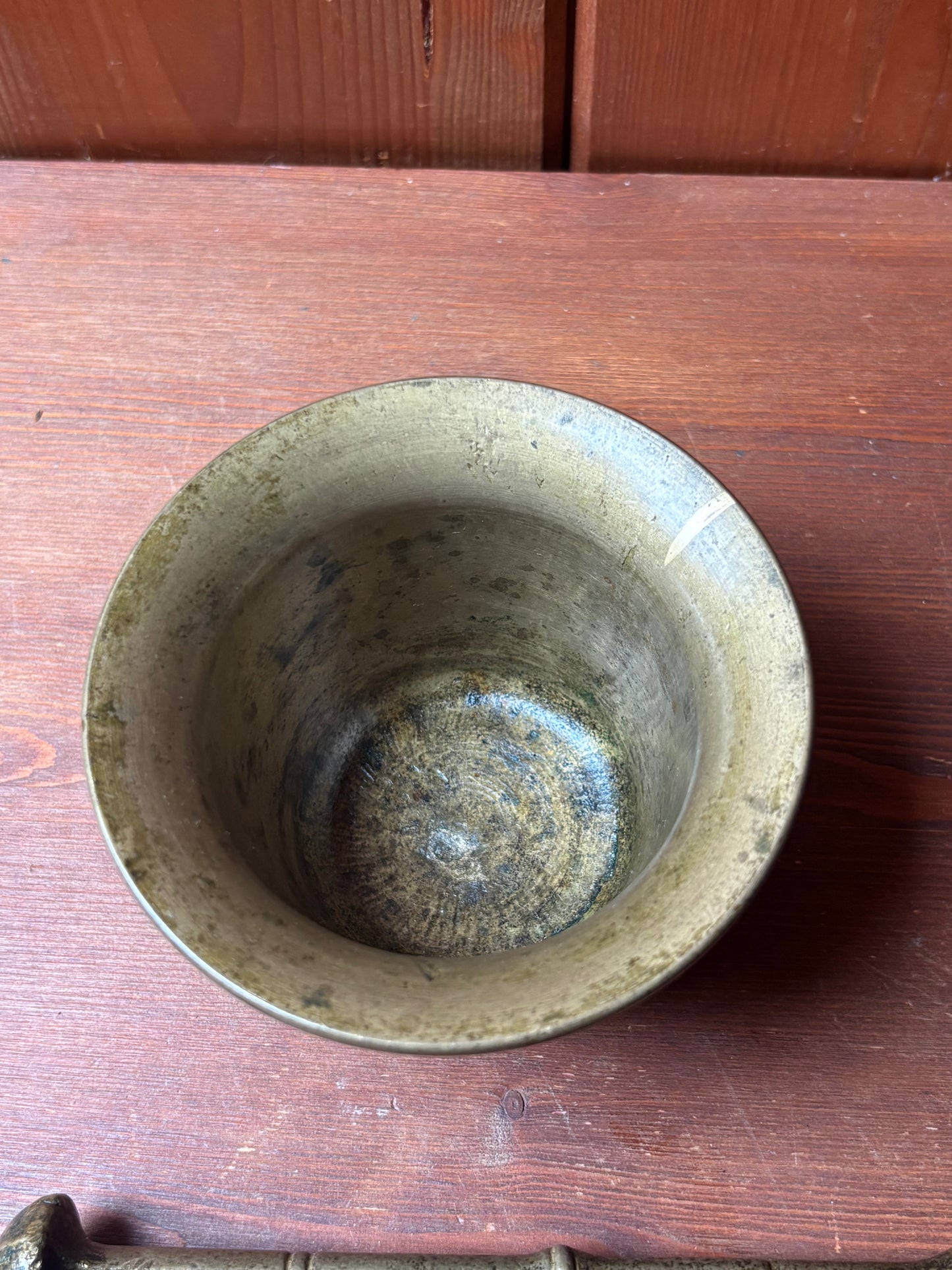 Mortaio da farmacia in bronzo