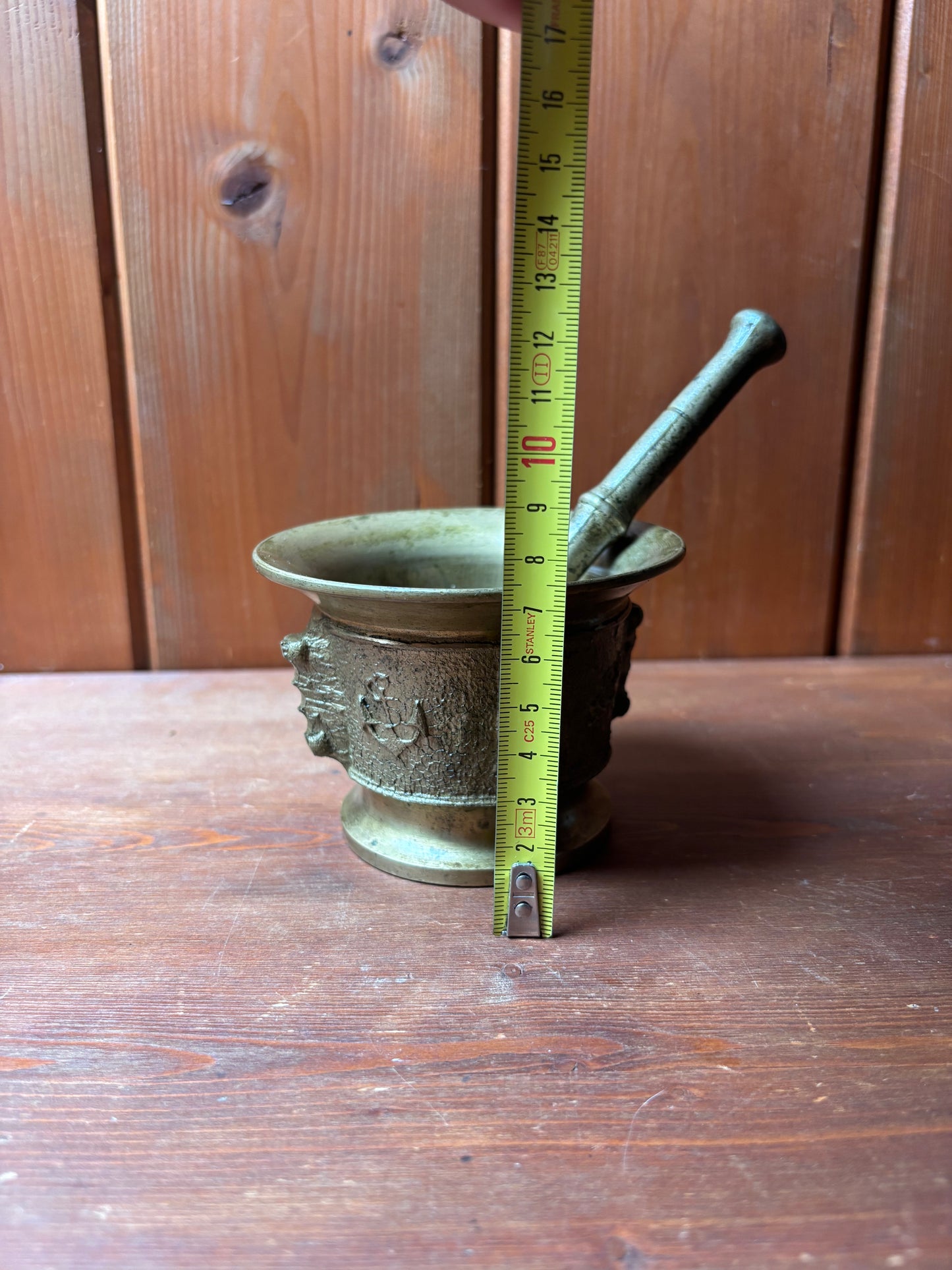 Mortaio da farmacia in bronzo