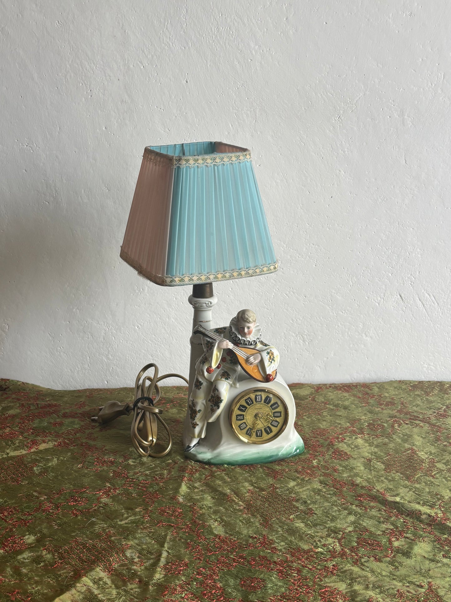 Lampada da Tavolo con Orologio a Carica