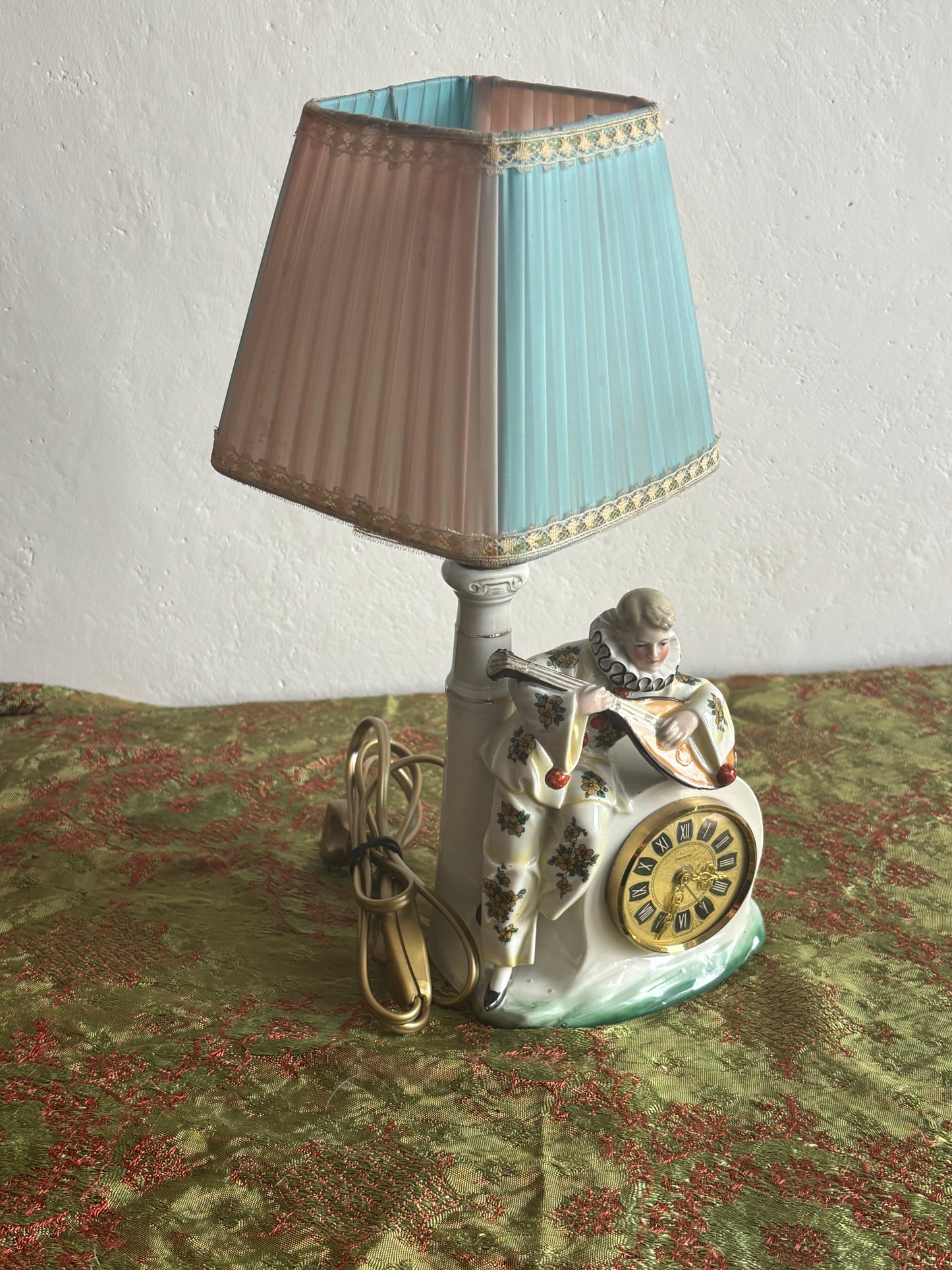Lampada da Tavolo con Orologio a Carica