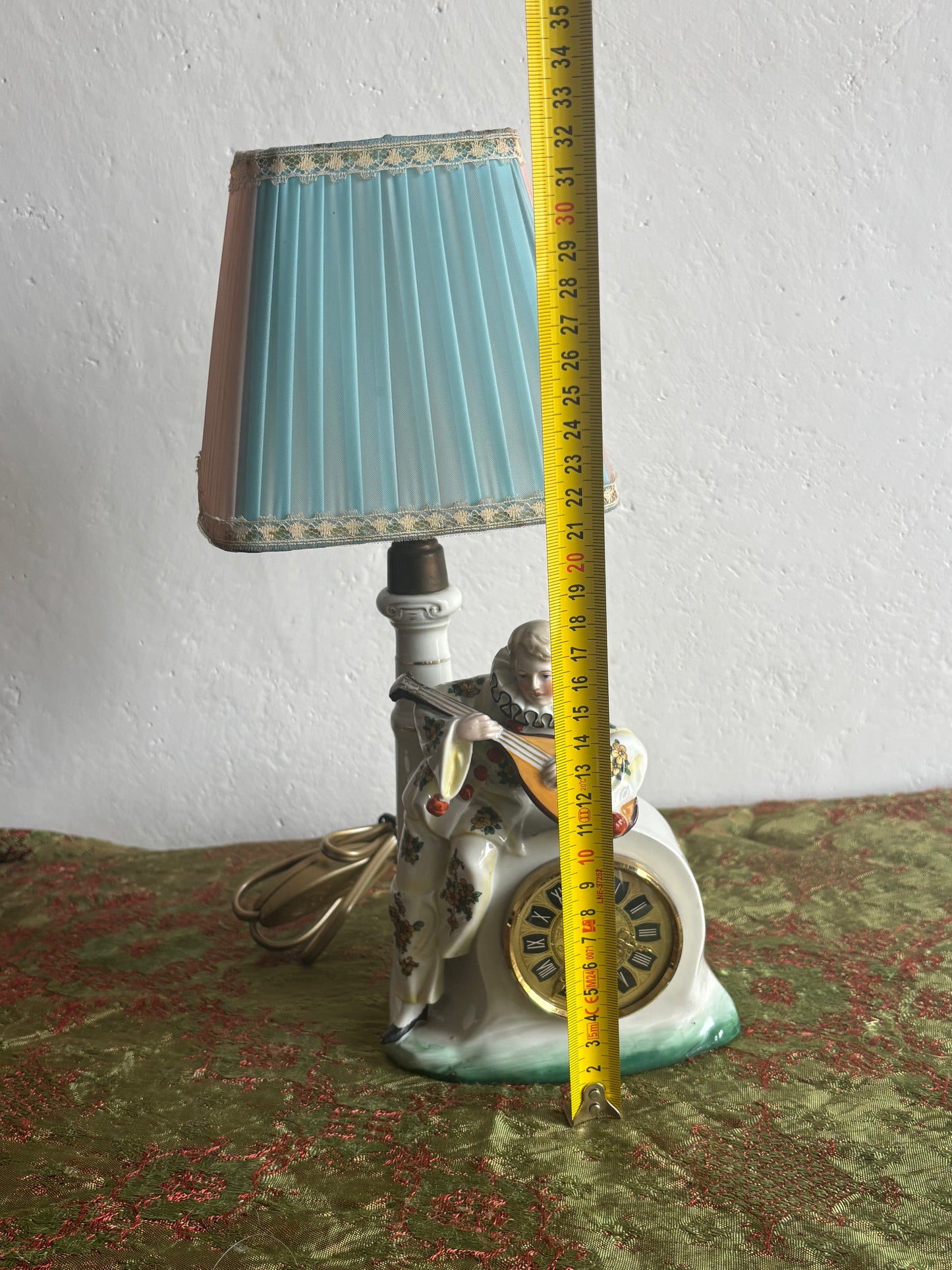 Lampada da Tavolo con Orologio a Carica
