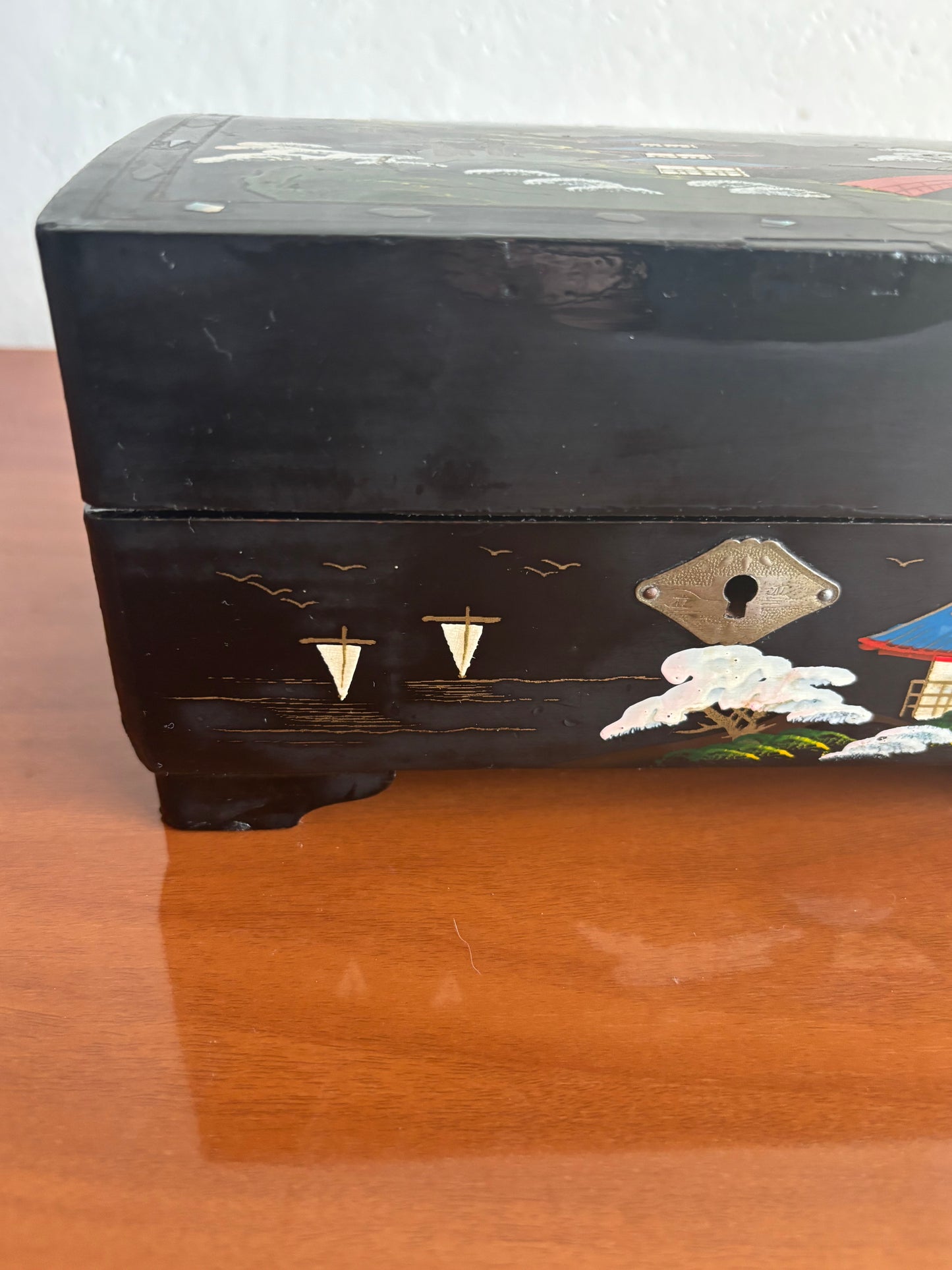 Portagioie Giapponese con Coppia di Ballerini e Carillon