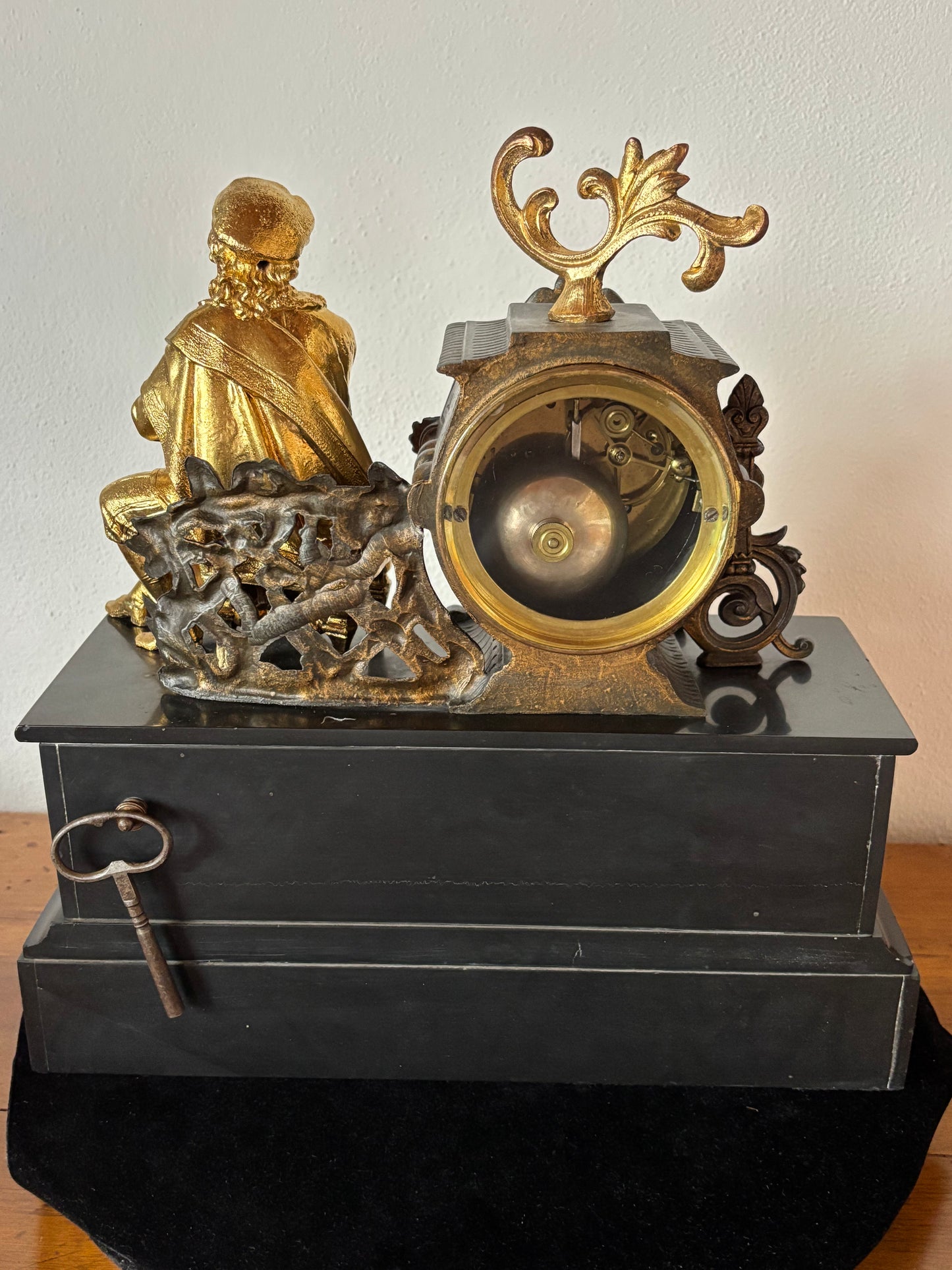 Orologio in marmo nero