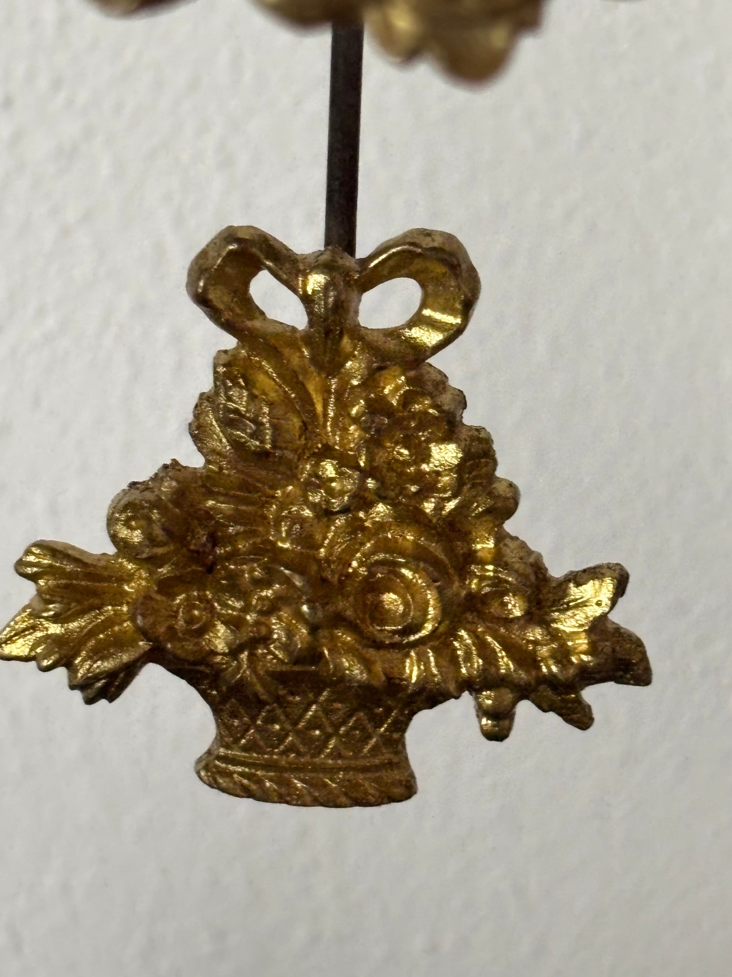 Napoleon III Period Wooden Pendulum Clock with Metal Inlays