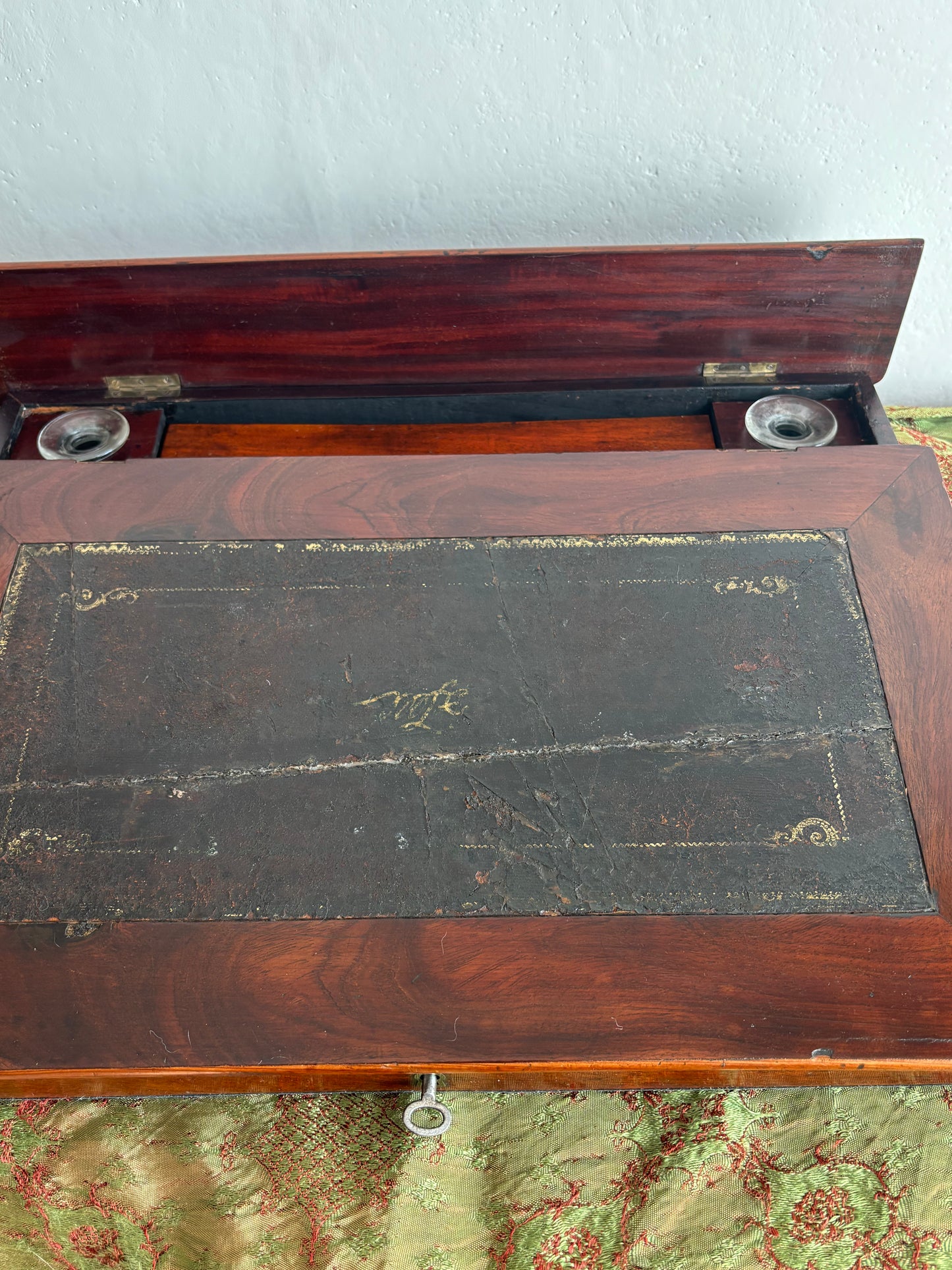 Scrittoio d’epoca in legno – elegante writing slope vintage