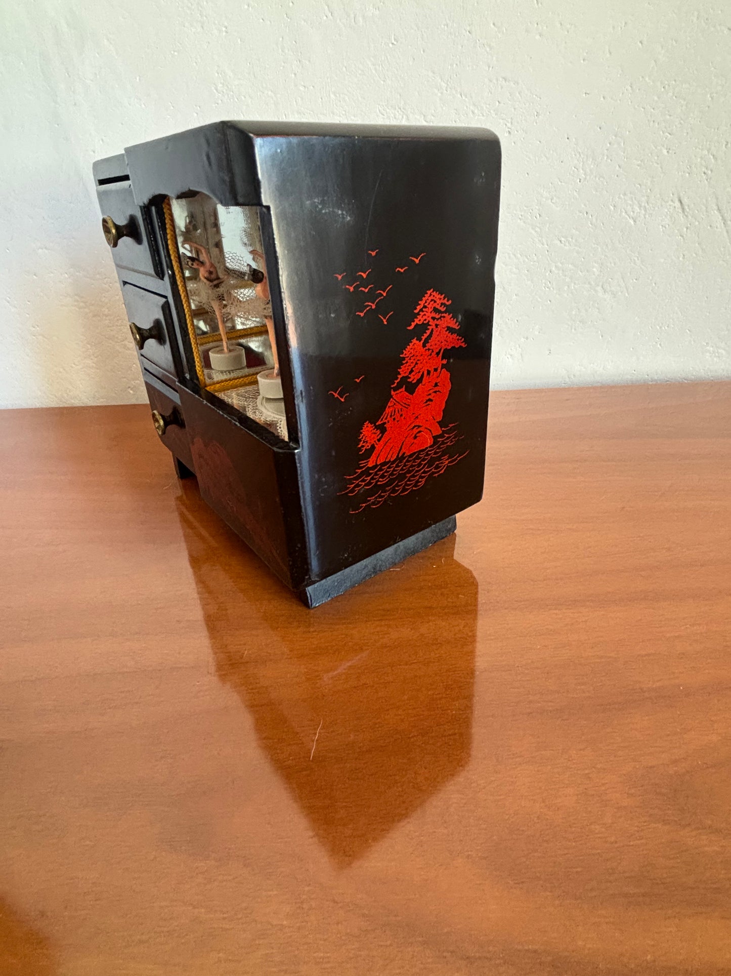 Portagioie giapponese con manici circolari e ballerina magnetica