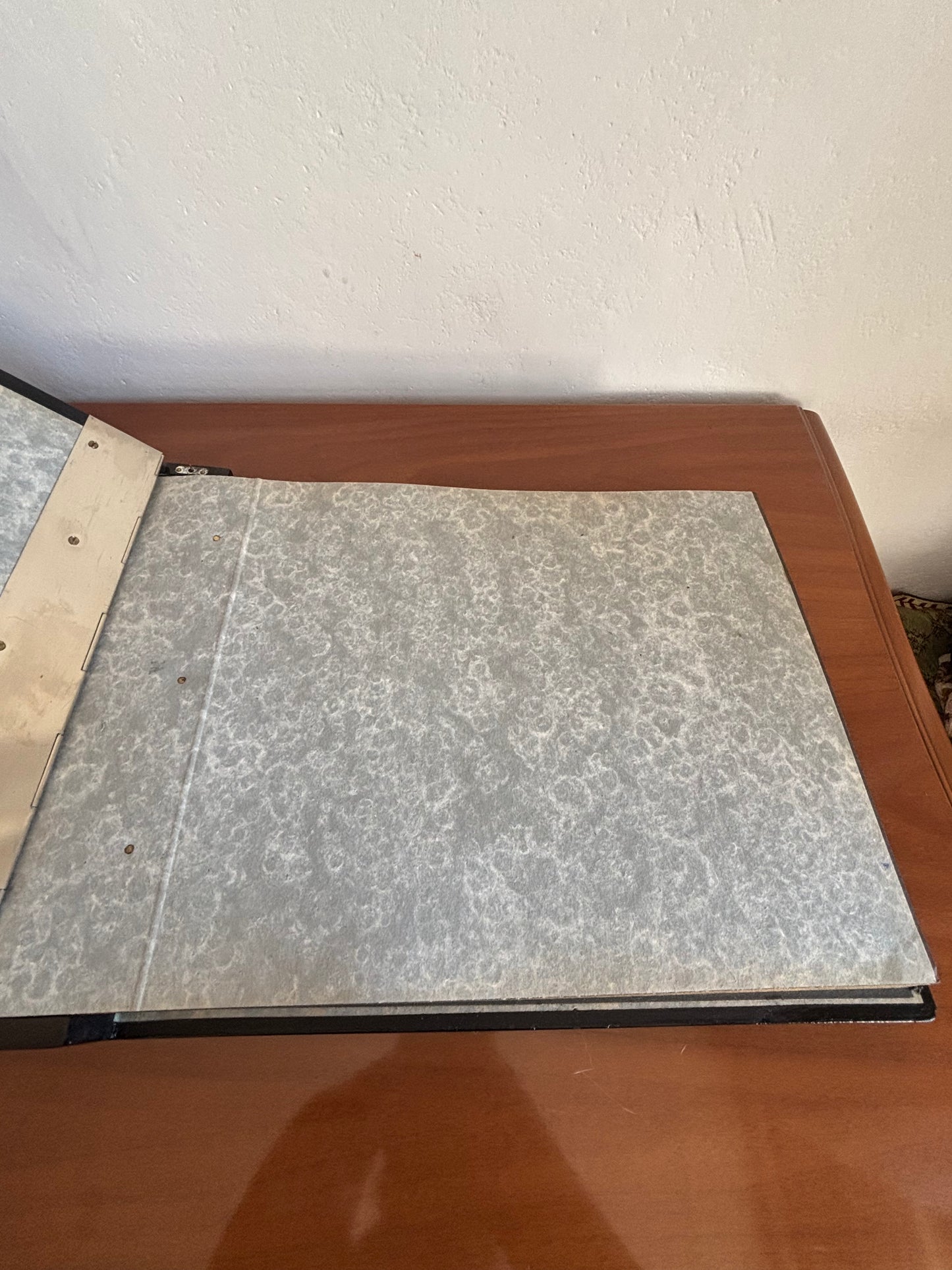 Album fotografico giapponese con carillon e iridescenze decorative
