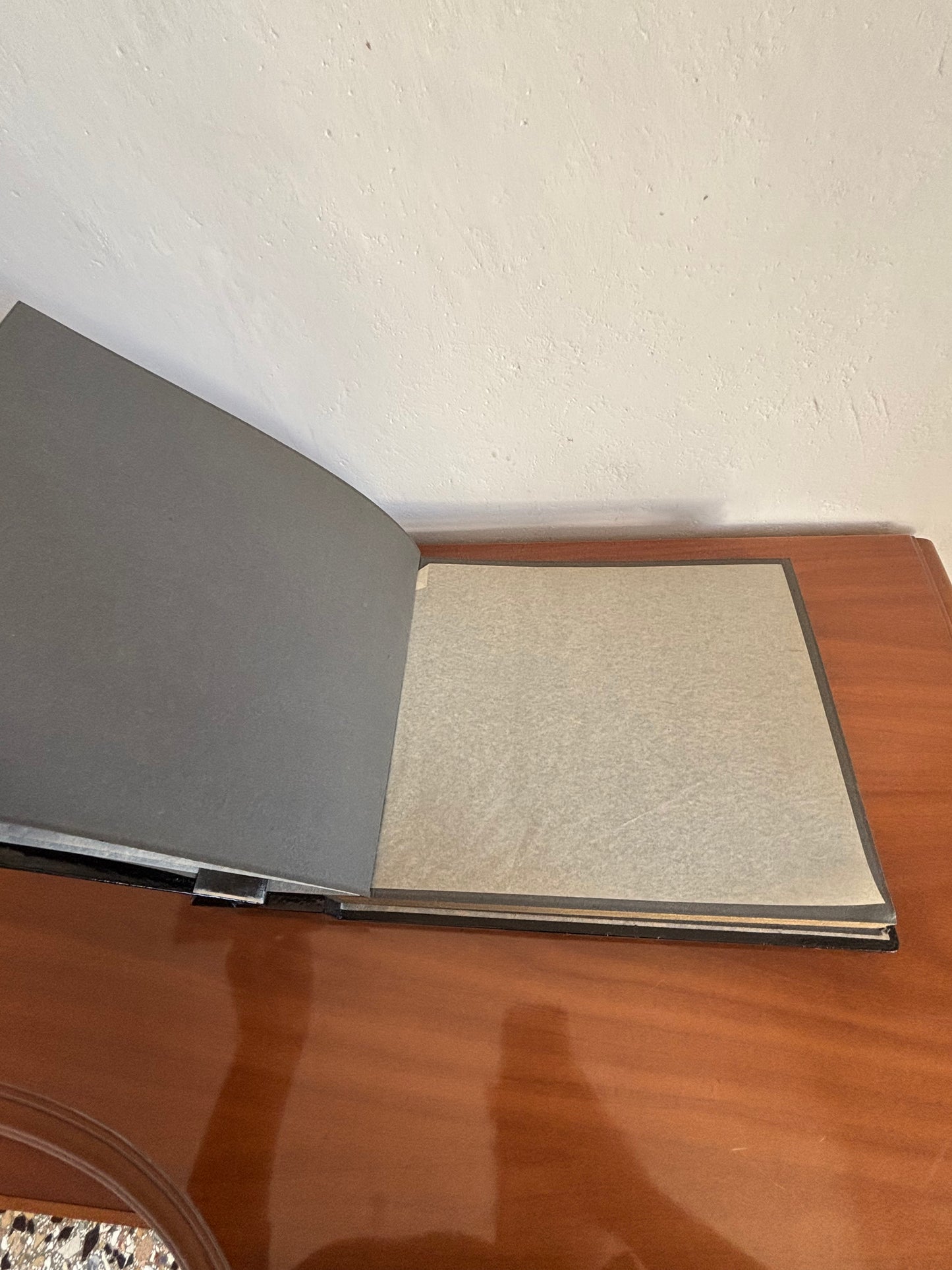 Album fotografico giapponese con carillon e iridescenze decorative