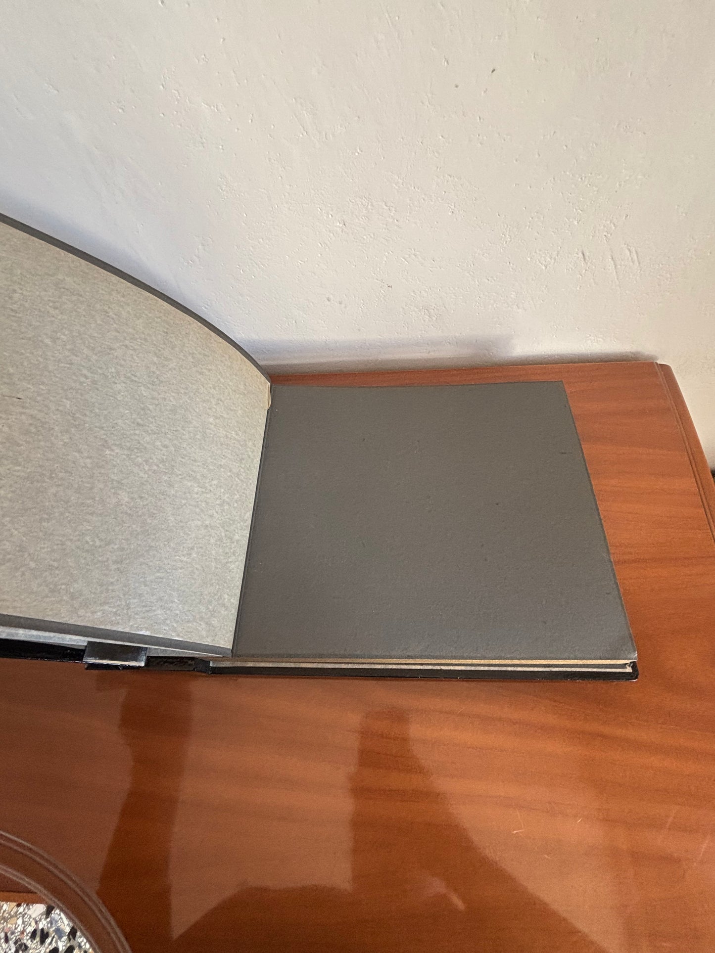 Album fotografico giapponese con carillon e iridescenze decorative